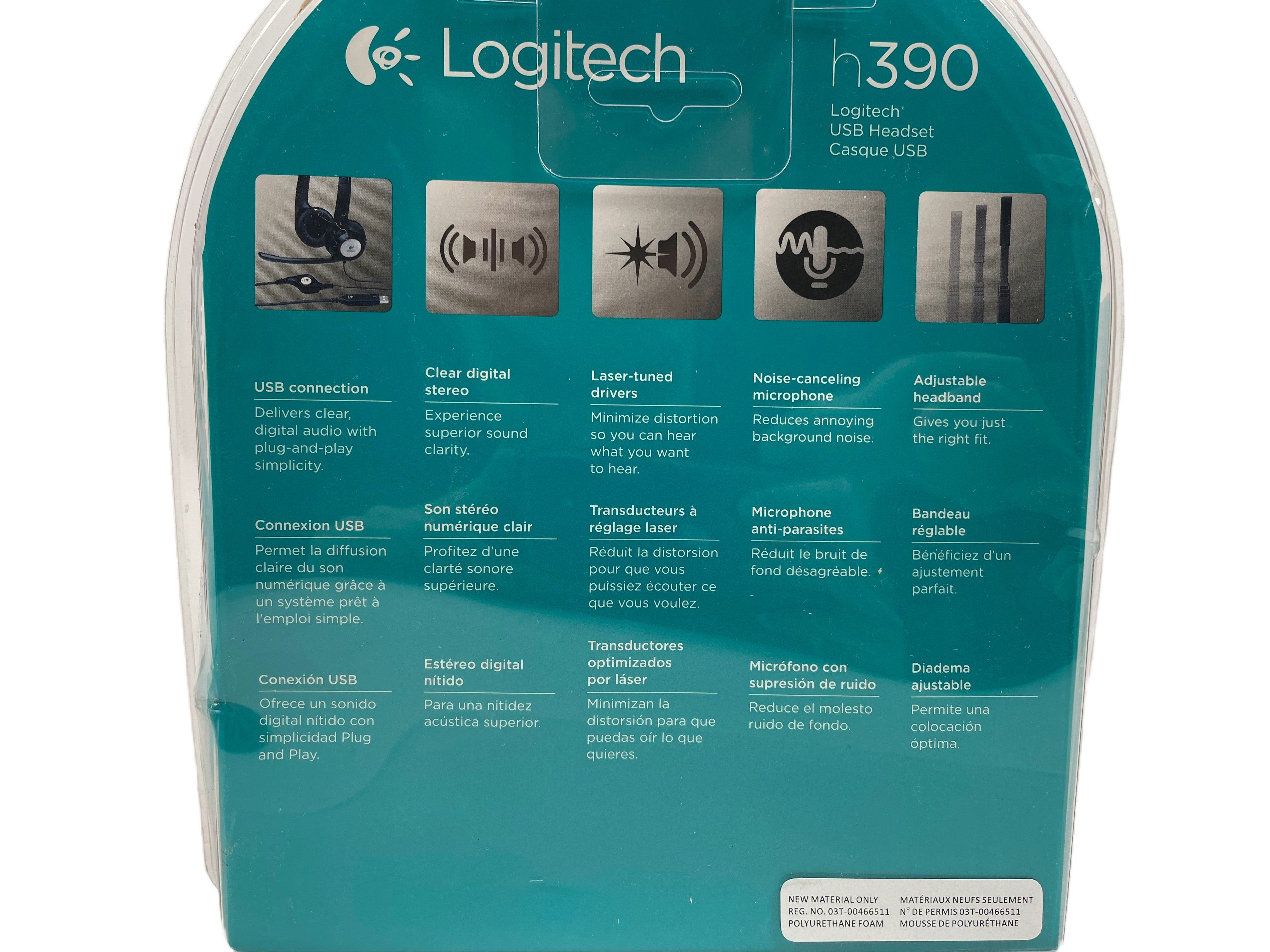 Logitech h390 USB Headset with Noise-Cancelling Mic