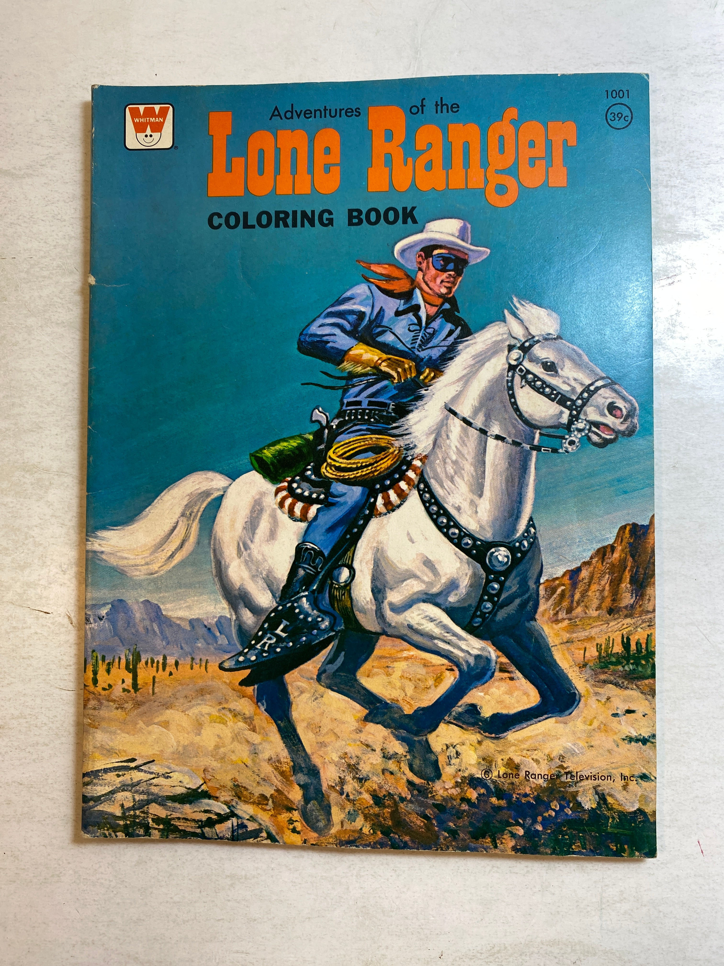 Lone Ranger Coloring Book Whitman 1975
