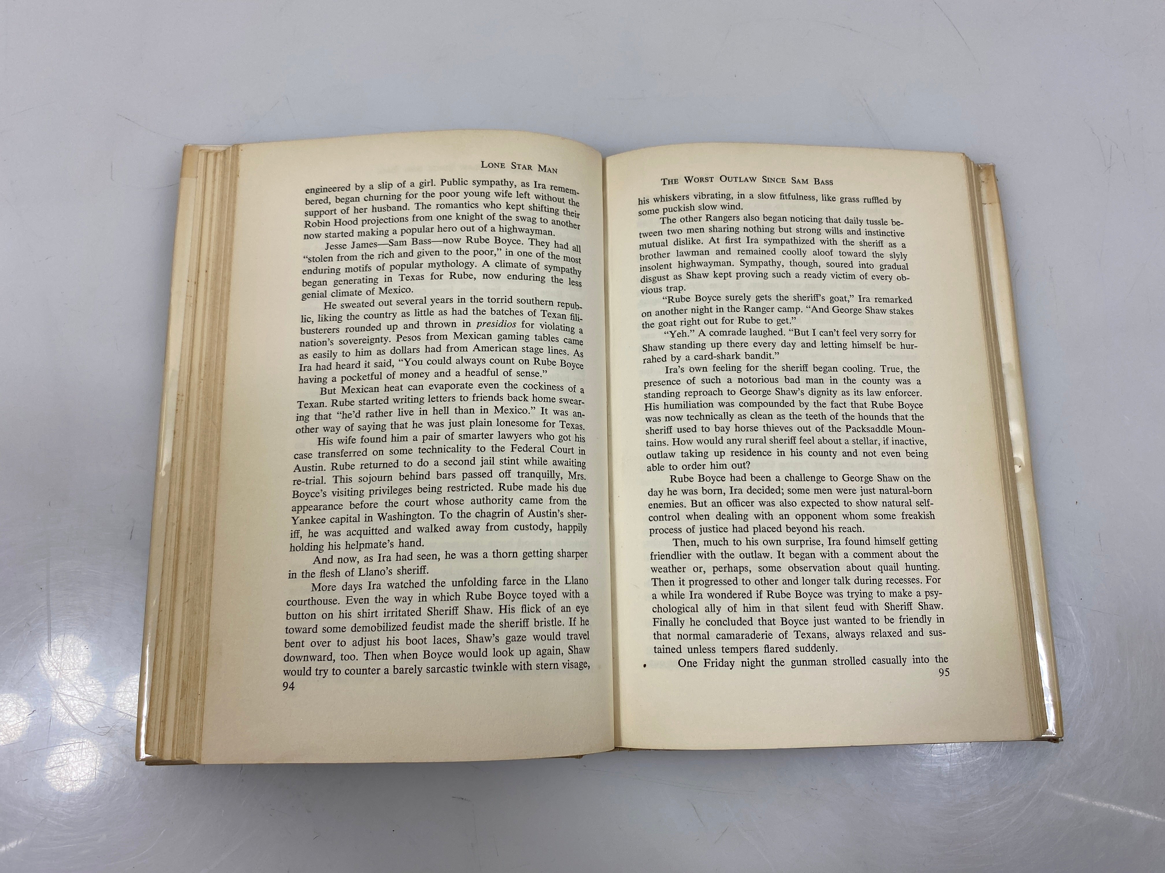Lone Star Man Ira Aten by Preece Ex-library 1960 HCDJ