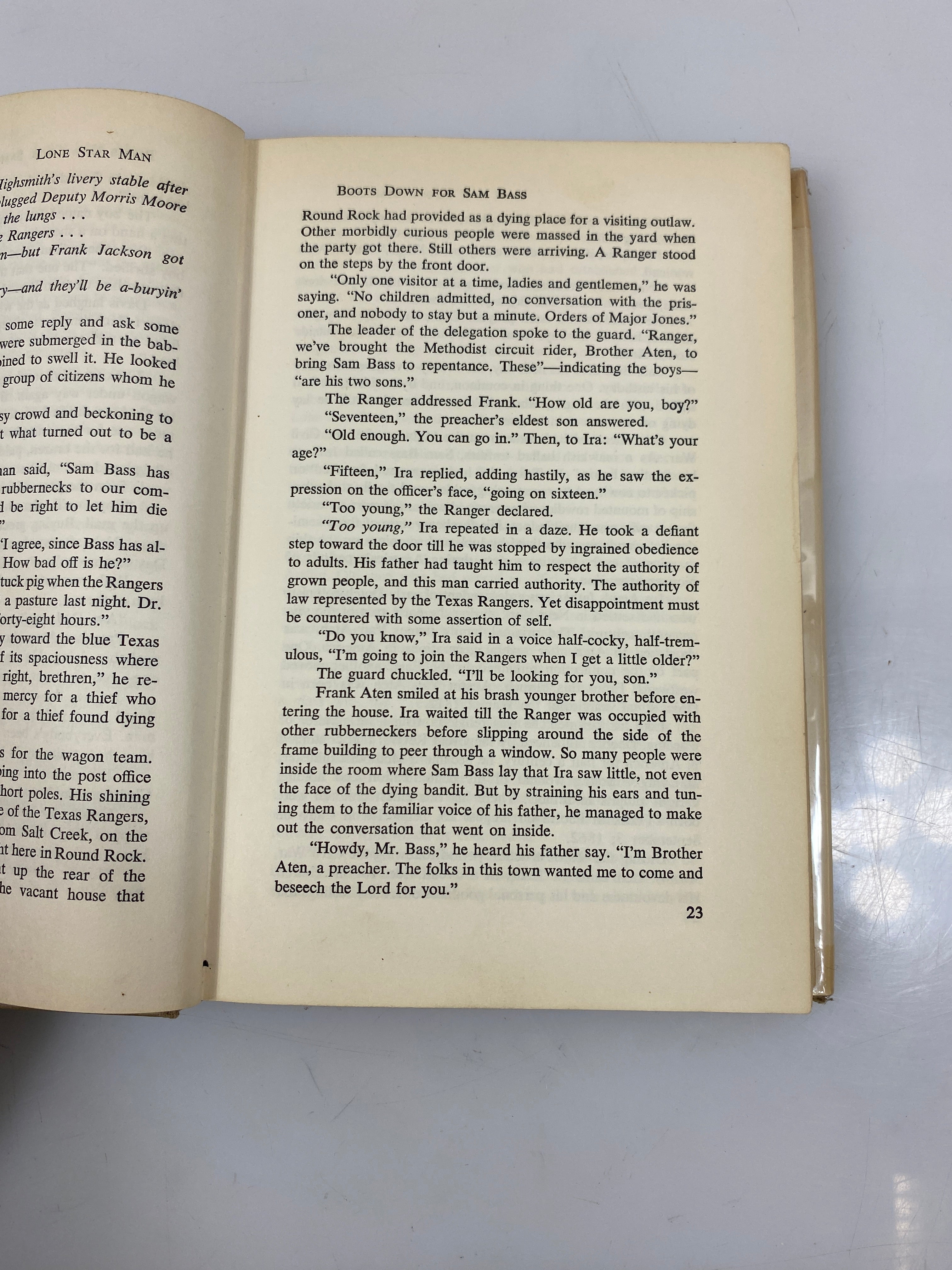 Lone Star Man Ira Aten by Preece Ex-library 1960 HCDJ