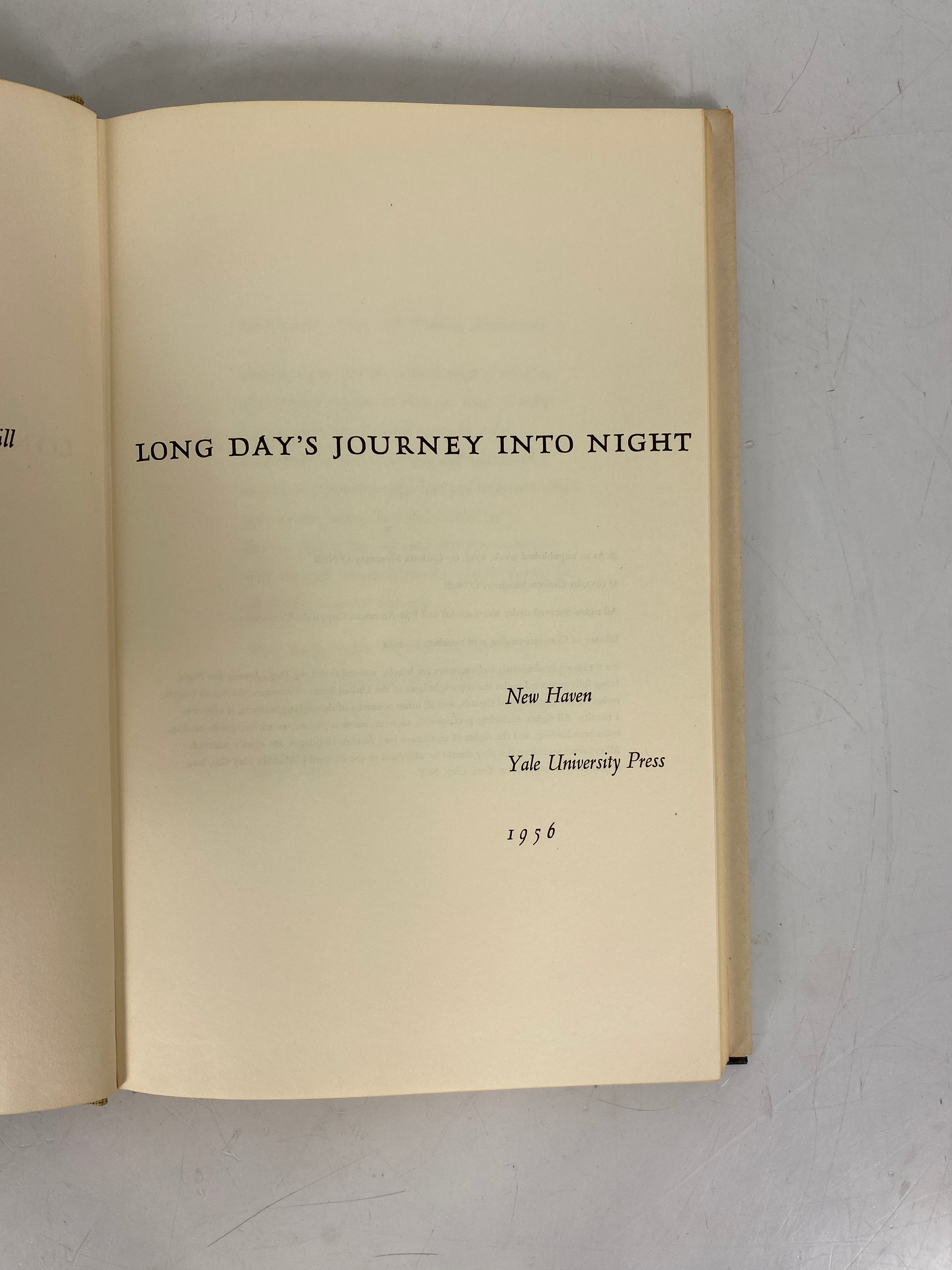 Long Day's Journey Into Night Eugene O'Neill 1956 HC DJ