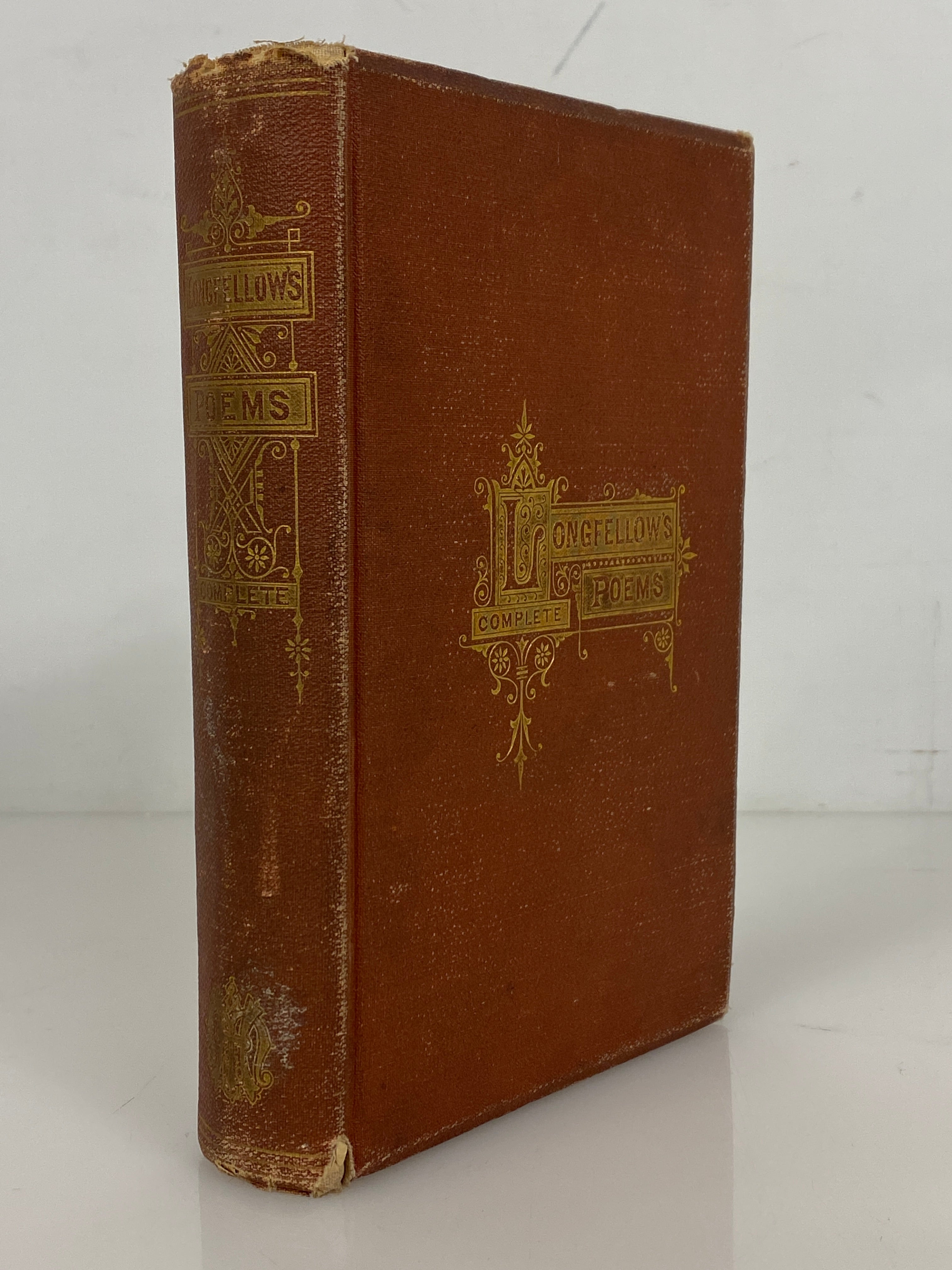 Longfellow's Complete Poems Household Edition 1881 Antique HC