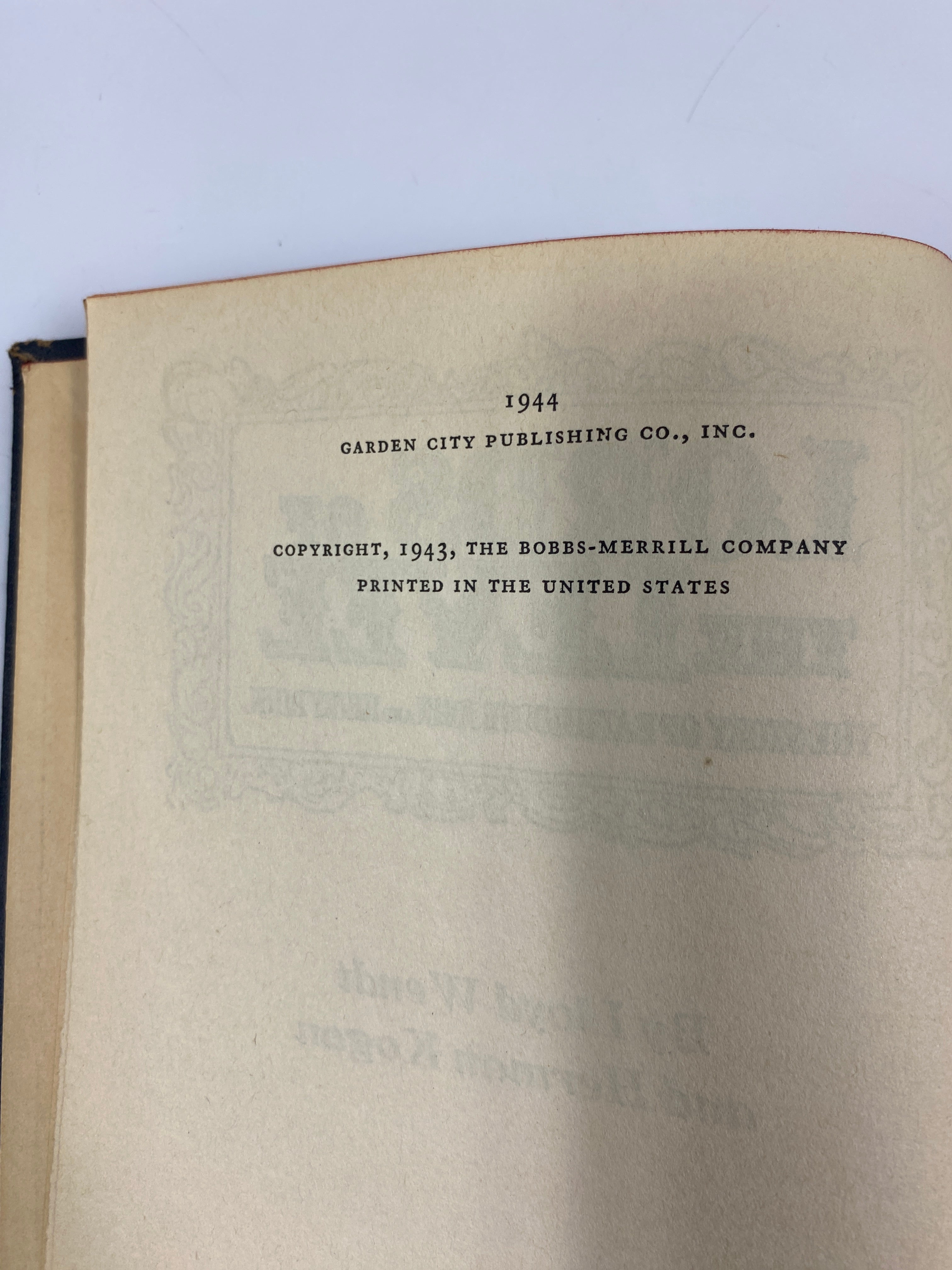 Lords of the Levee by Wendt/Kogan 1944 Garden City Publishing HC