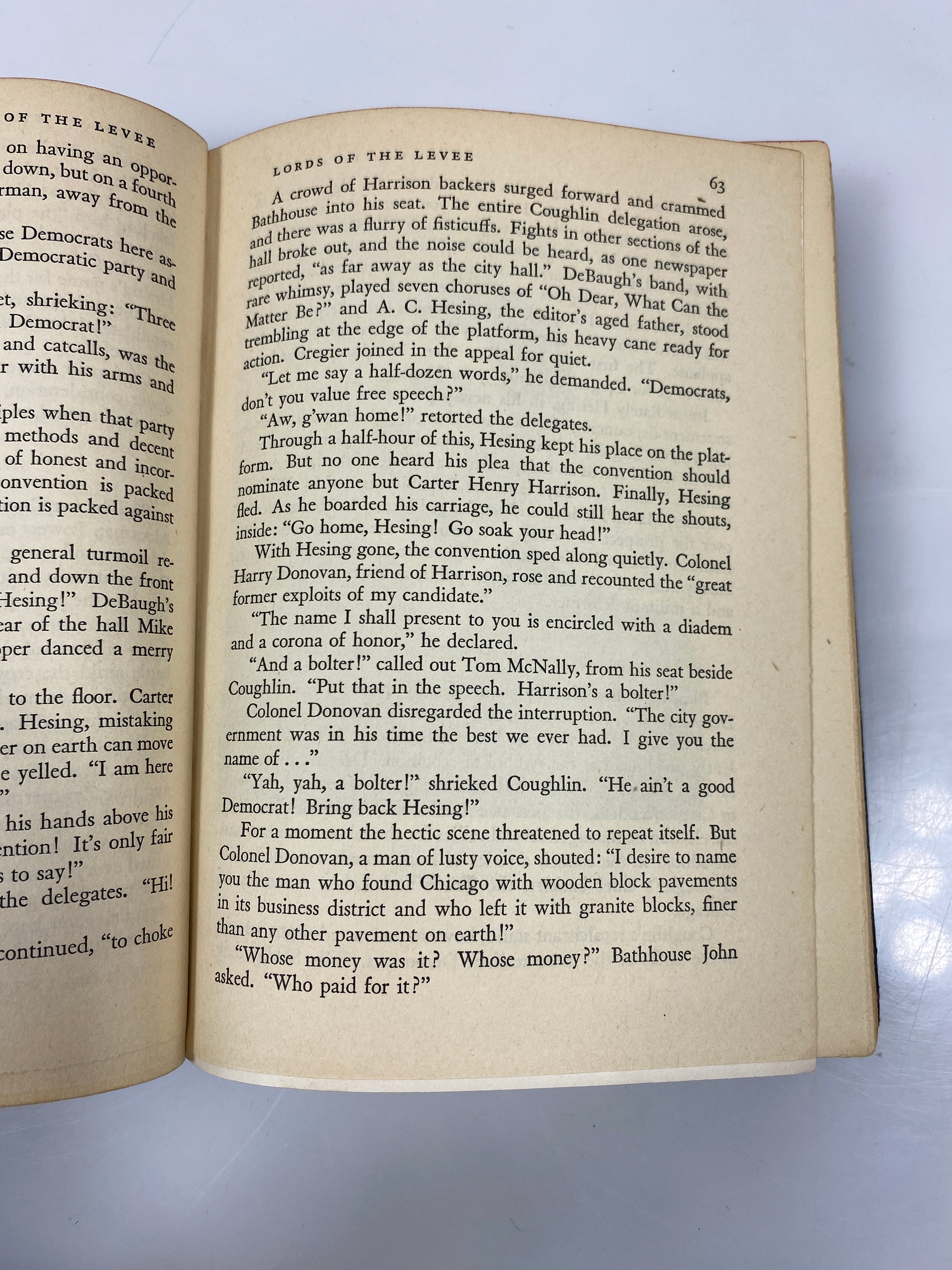 Lords of the Levee by Wendt/Kogan 1944 Garden City Publishing HC