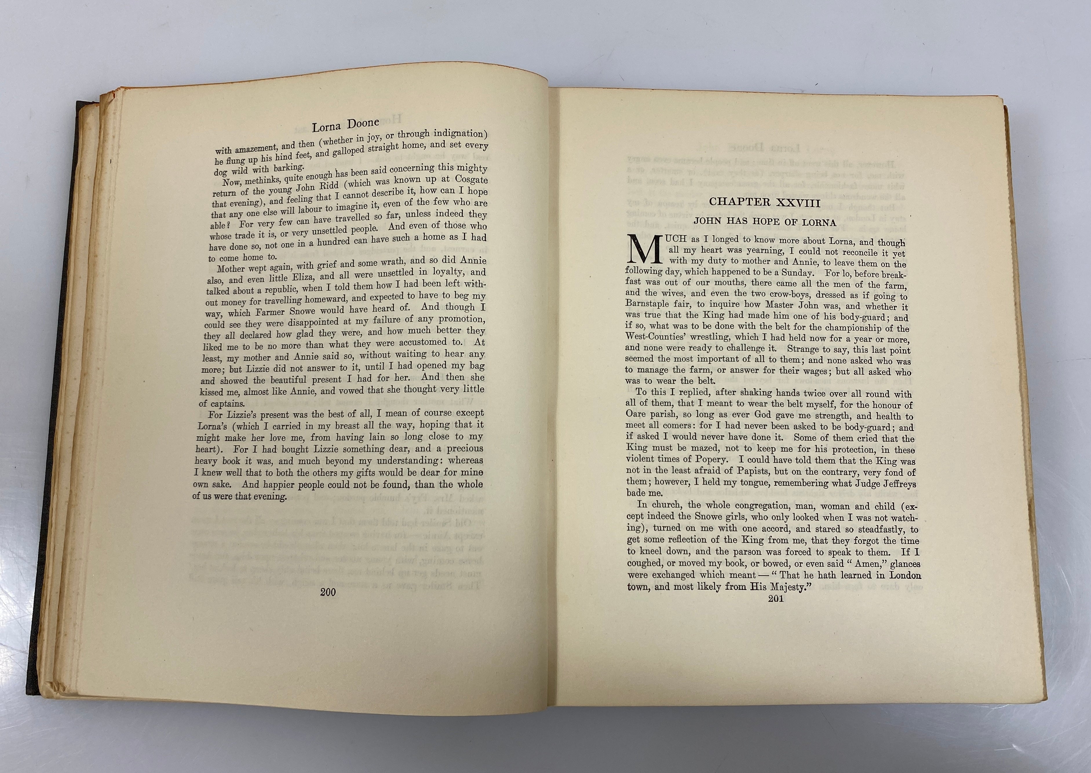 Lorna Doone by Blackmore 1930 HC