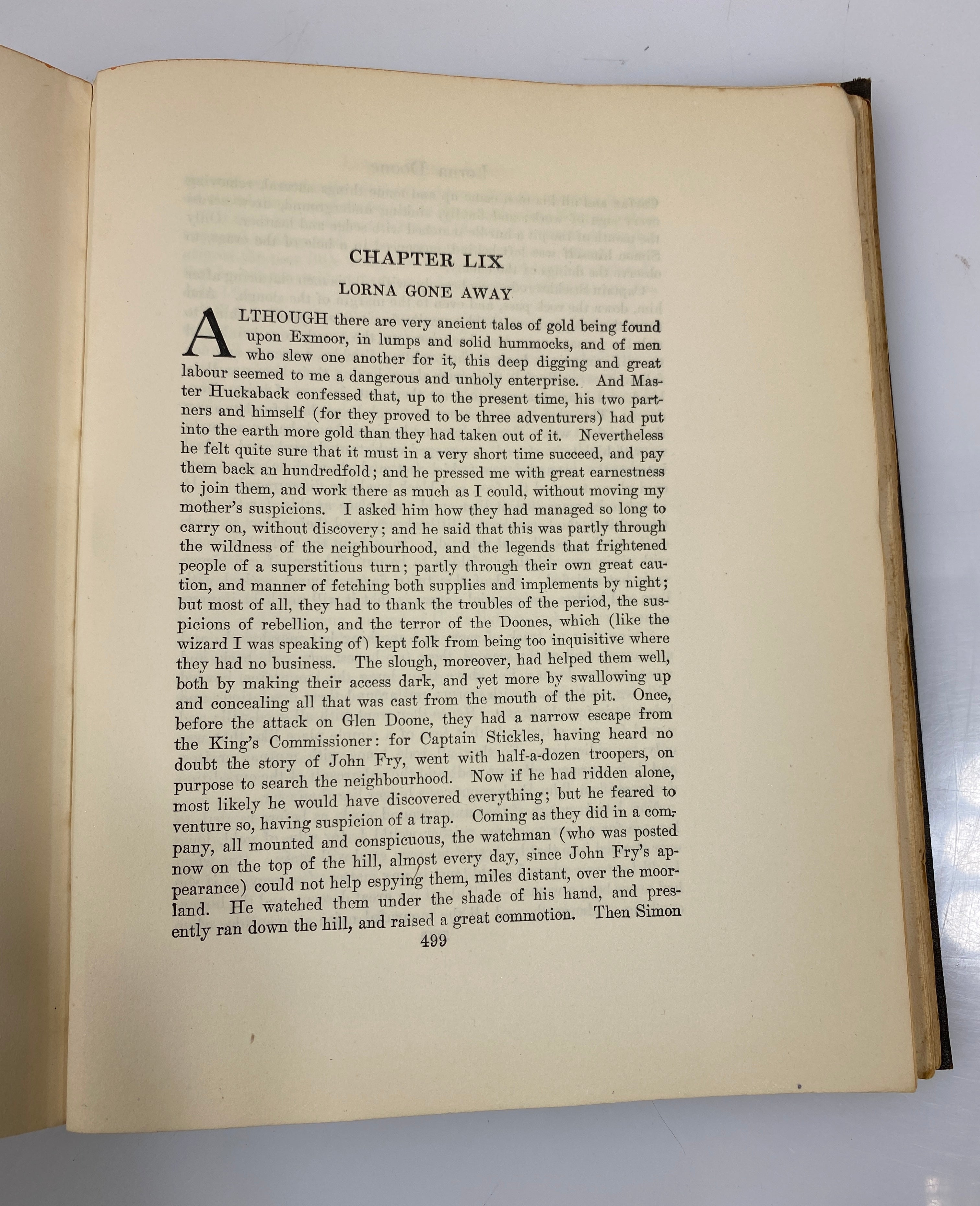 Lorna Doone by Blackmore 1930 HC