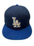 Los Angeles Dodgers 50th Anniversary Blue Patch Fitted Cap 59FIFTY Size 7 1/4