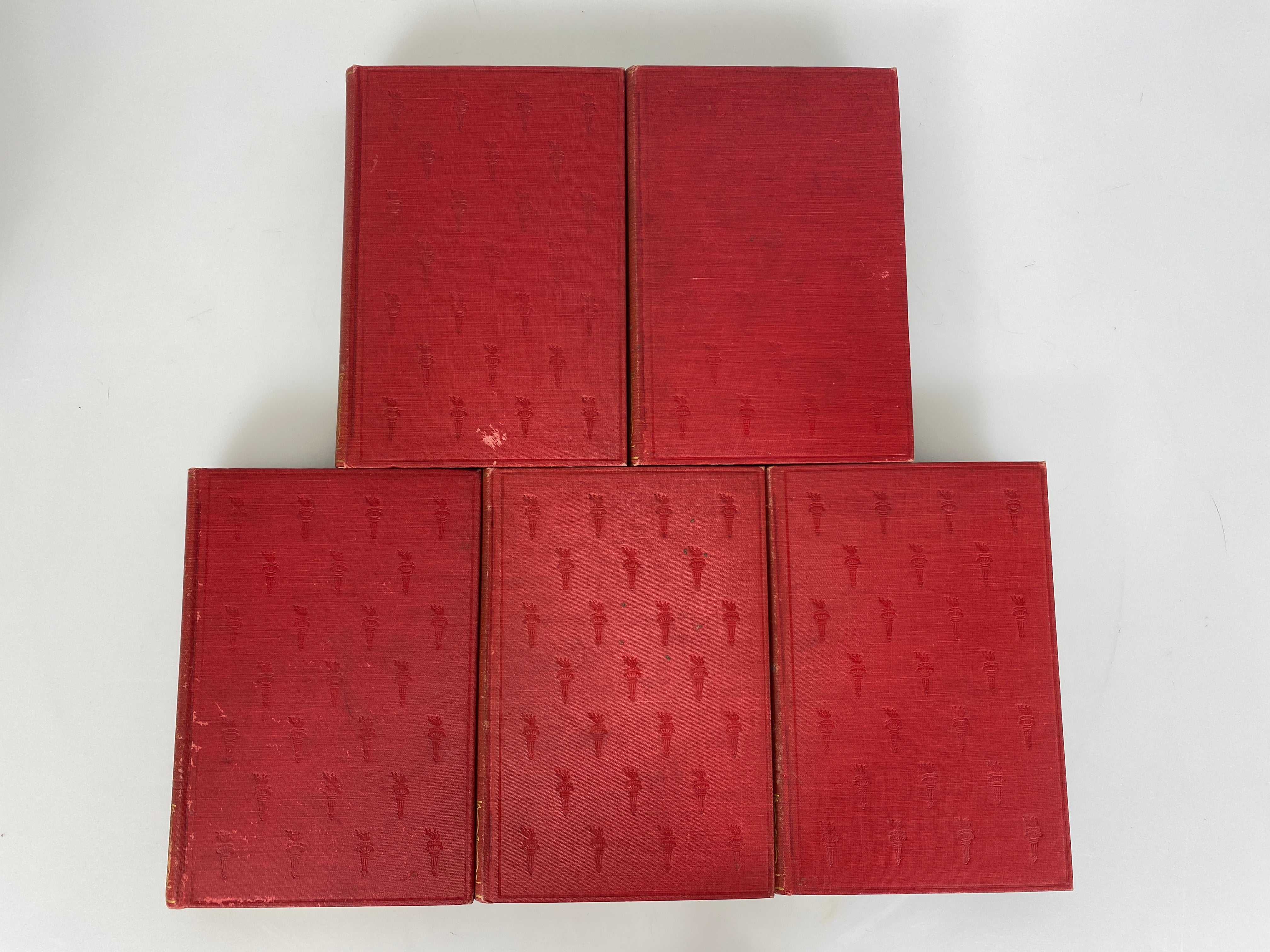 Lot of 10 Beacon Lights of History by John Lord 1912-1913 Antique HC