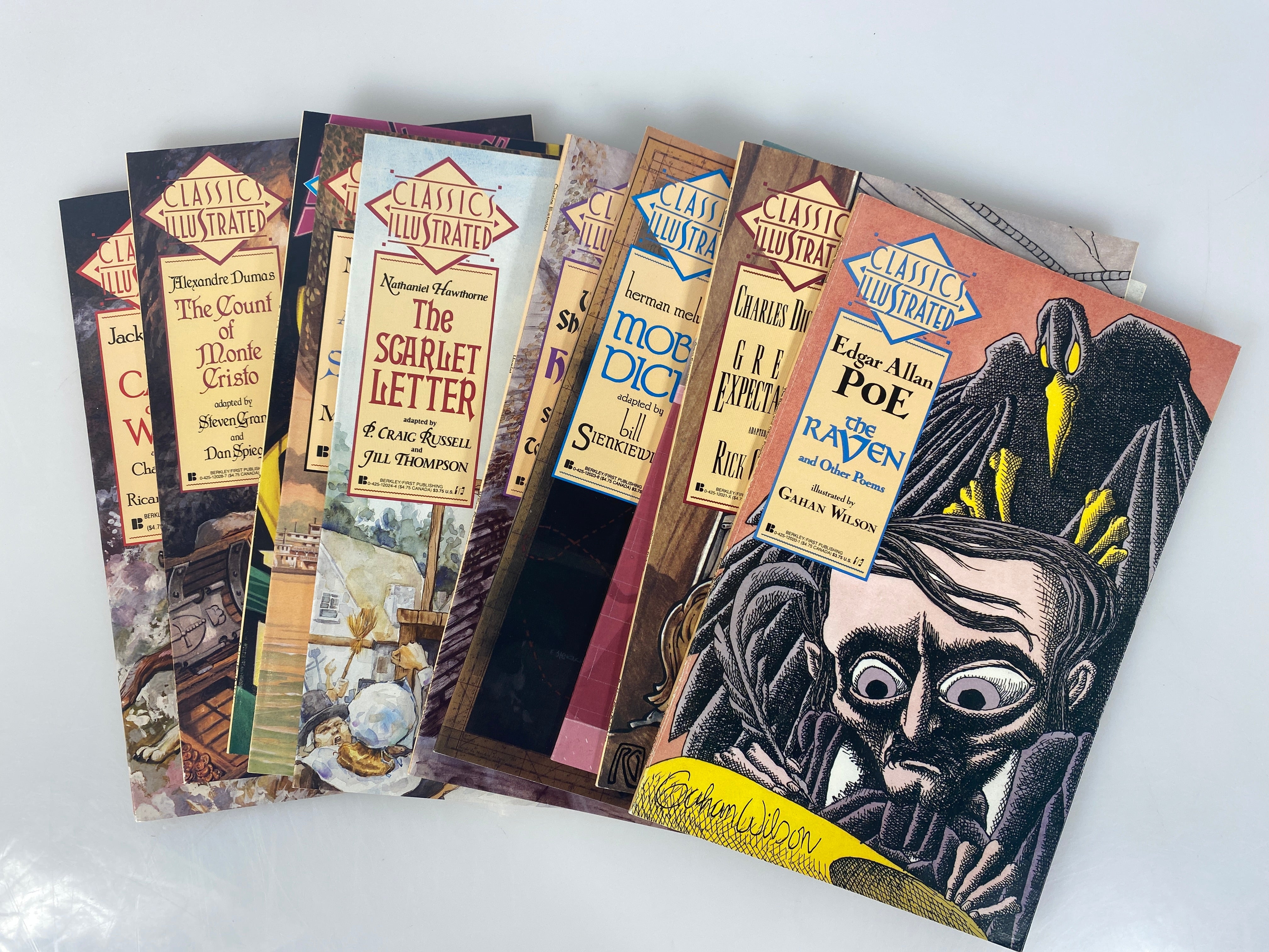 Lot of 10 Classics Illustrated Graphic Novels 1-10 1990