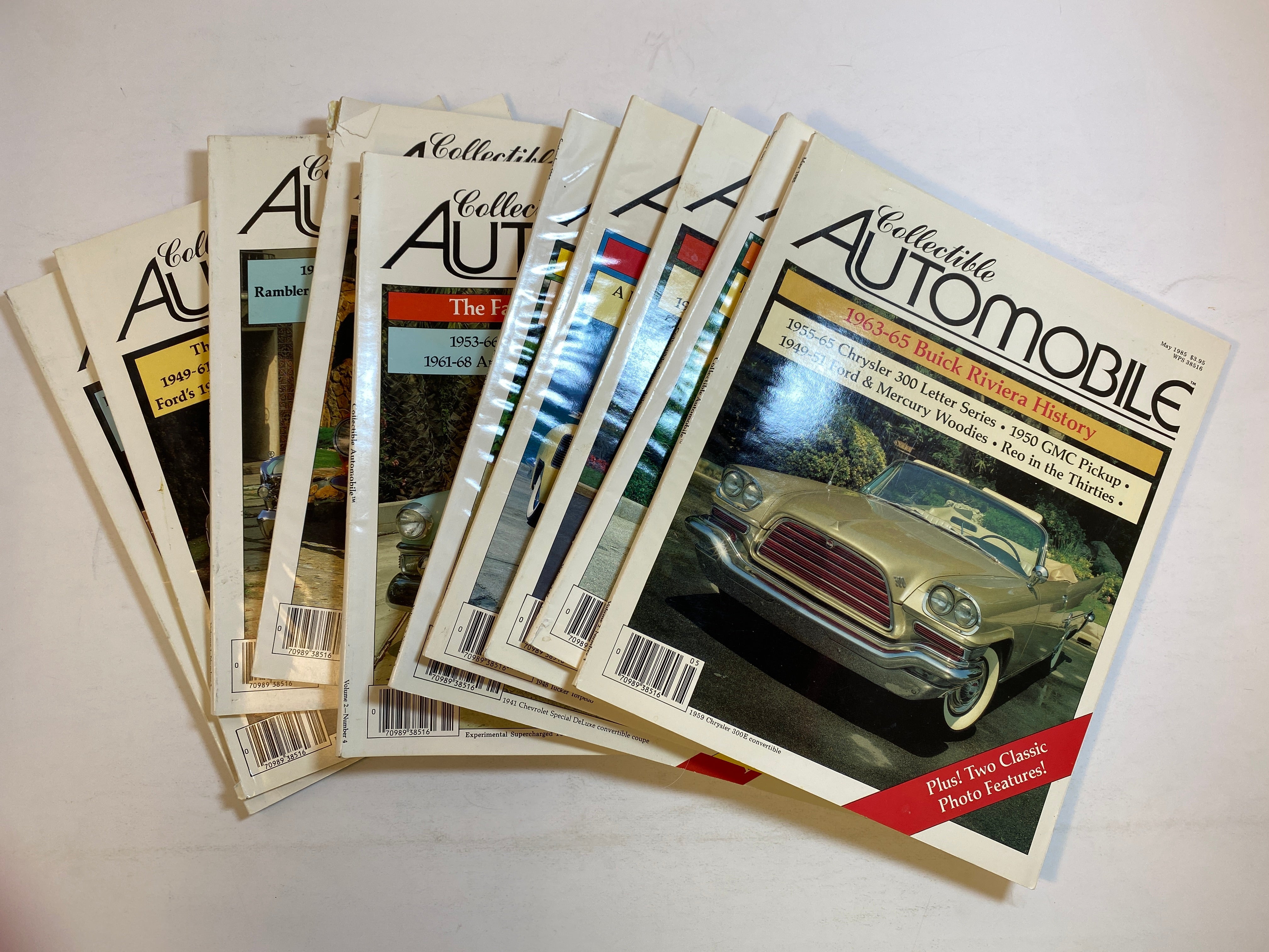 Lot of 10 Collectible Automobile Magazines 1984-1985