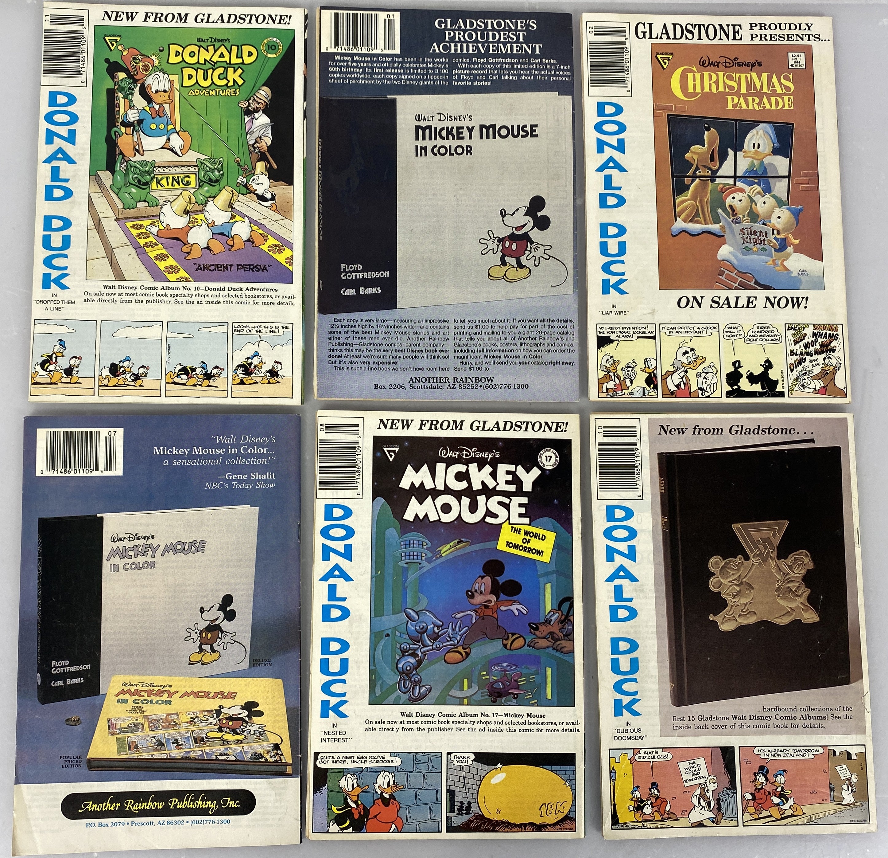 Lot of 10 DuckTales Gladstone Comics 1988-1990