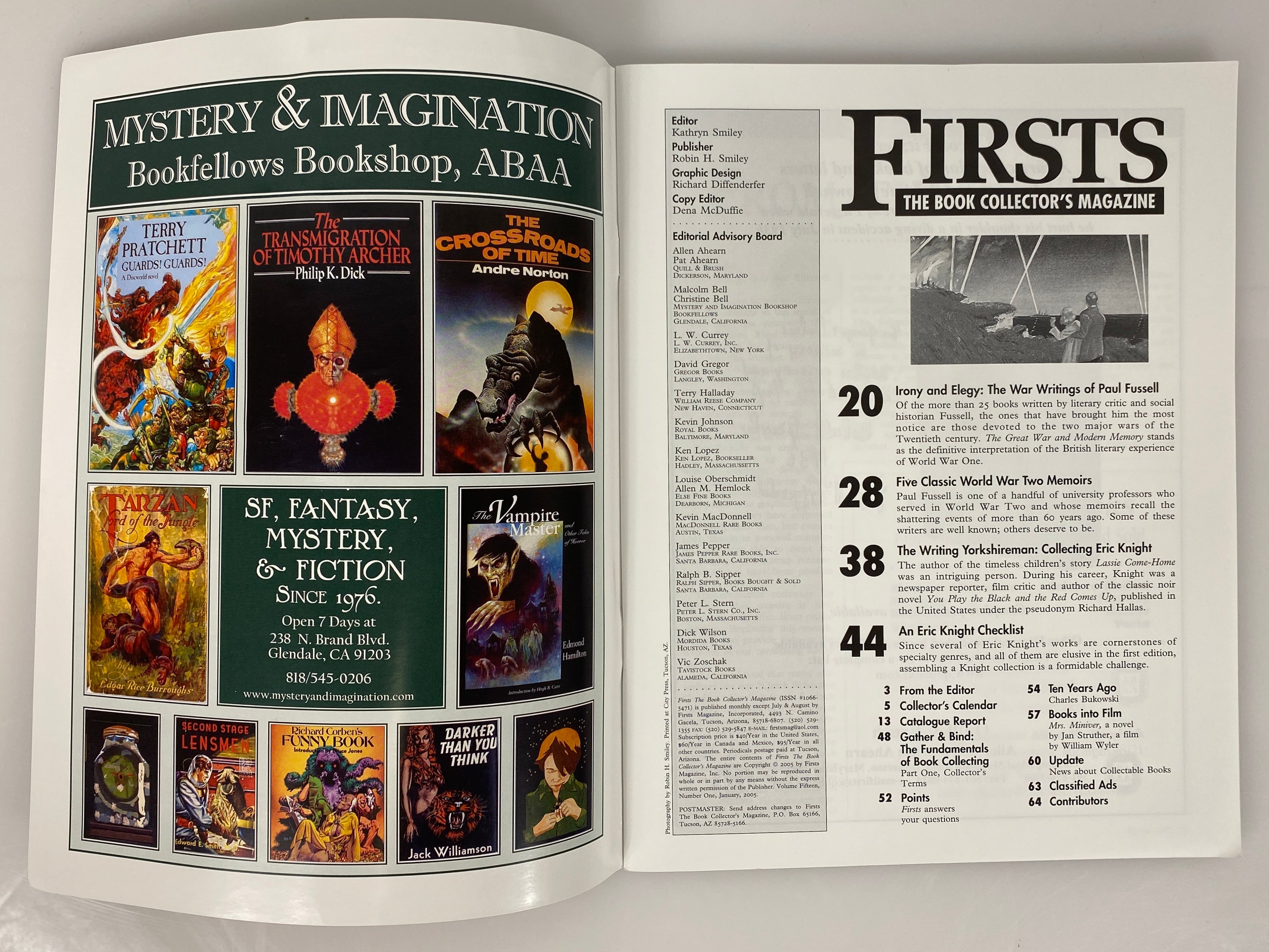 Lot of 10 Firsts Book Collector's Magazine (2005 Full Year)