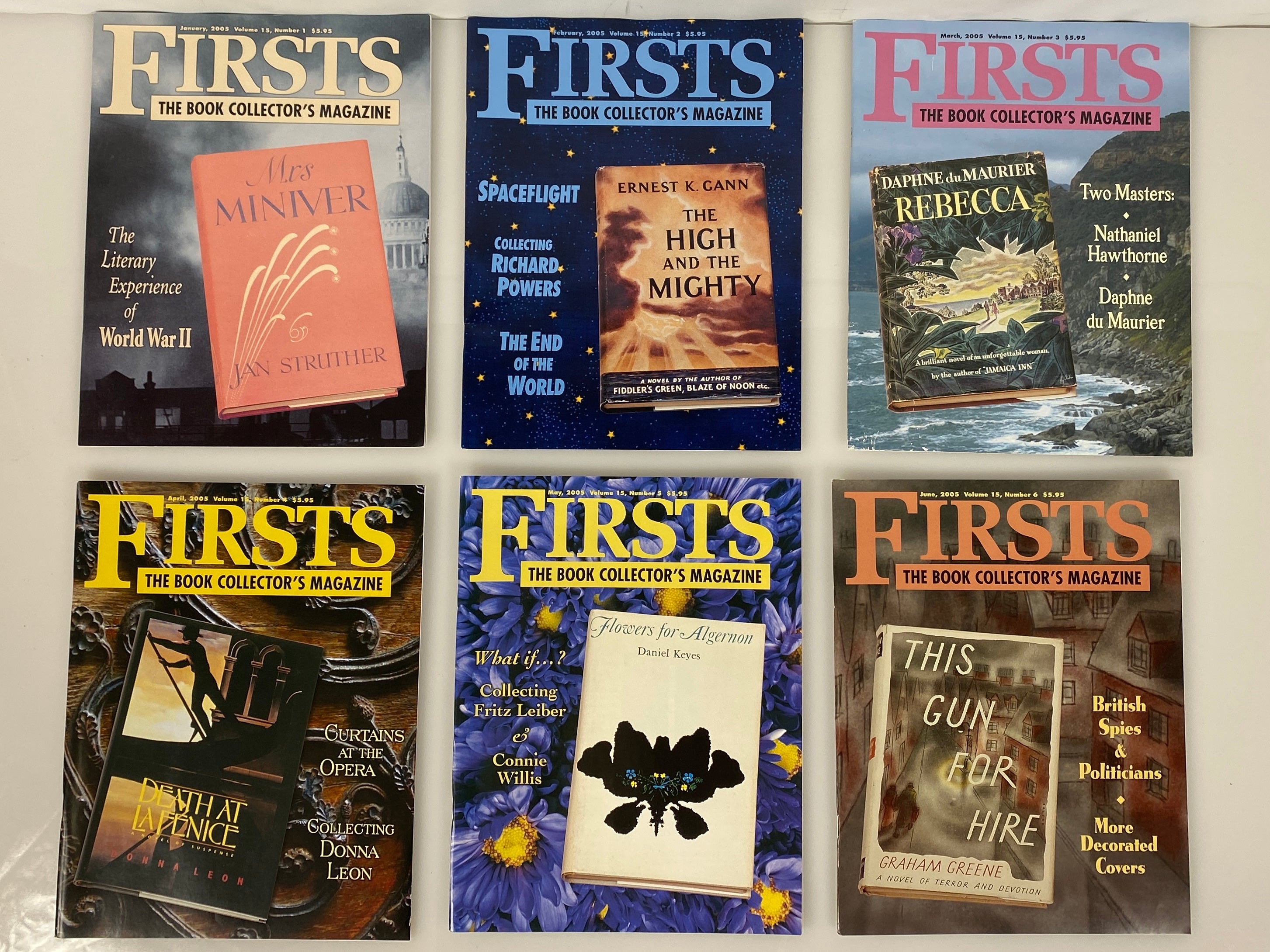 Lot of 10 Firsts Book Collector's Magazine (2005 Full Year)