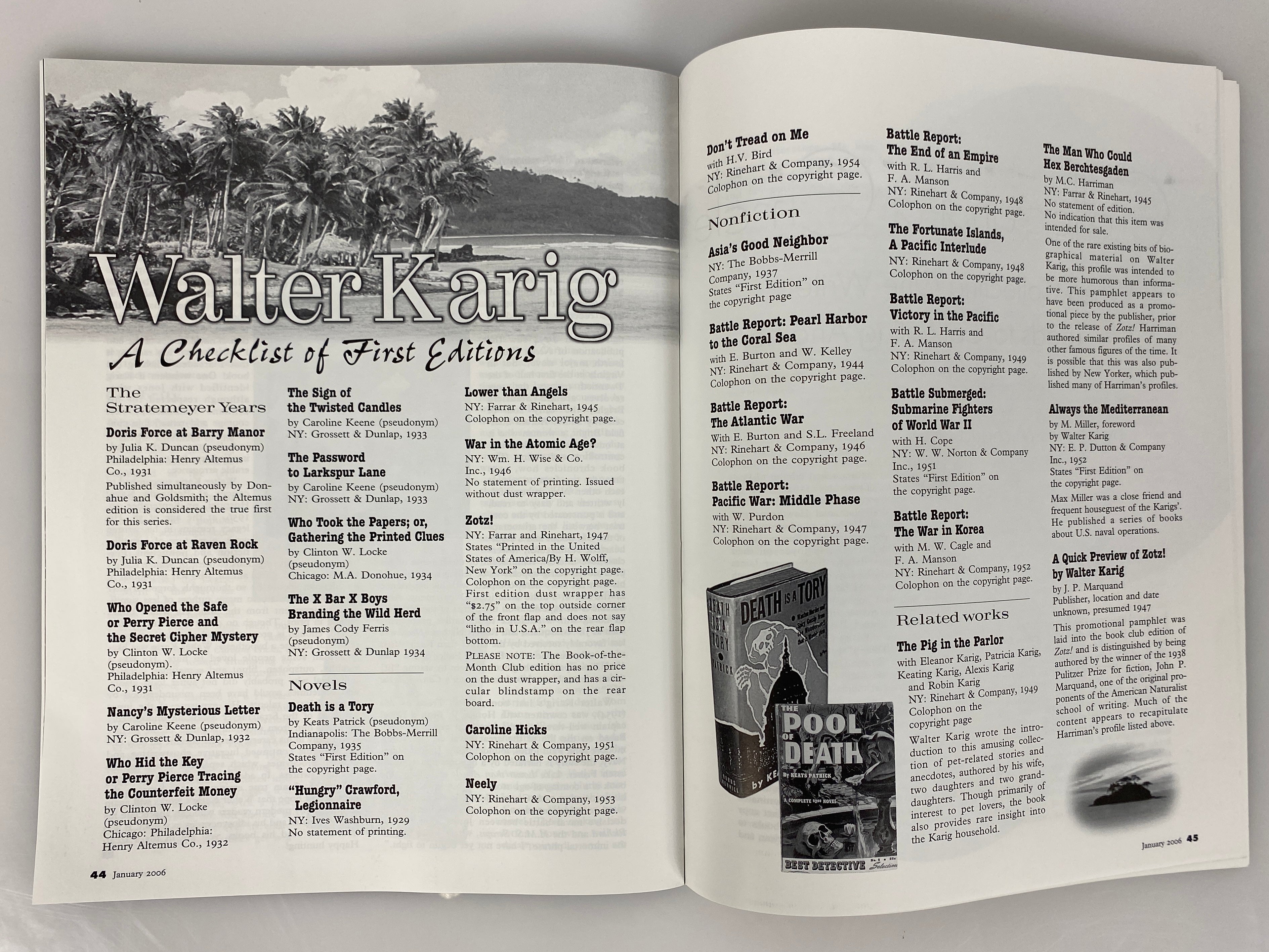 Lot of 10 Firsts Book Collector's Magazine (2006 Full Year)