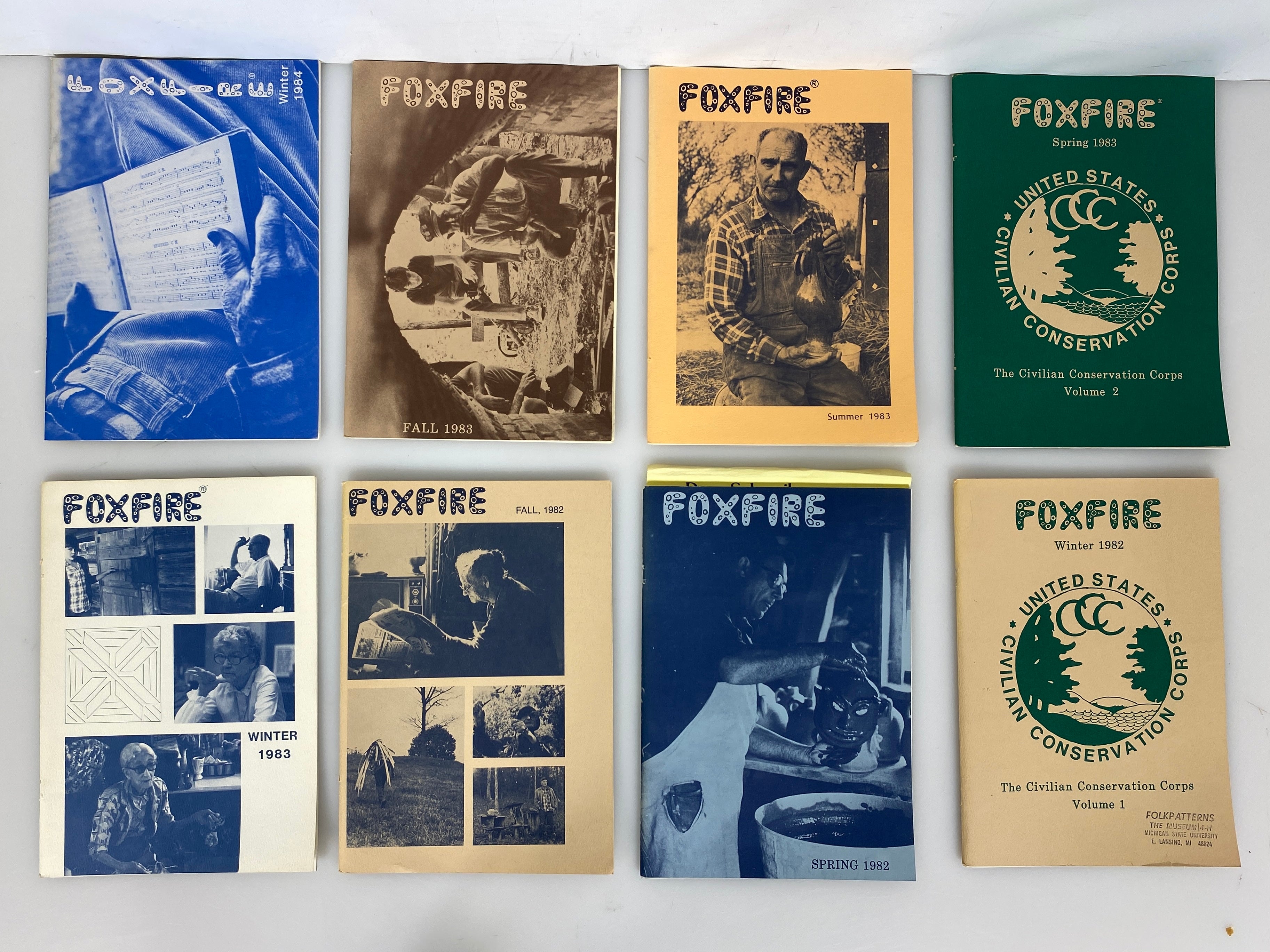 Lot of 10 Foxfire Magazines 1981-1984