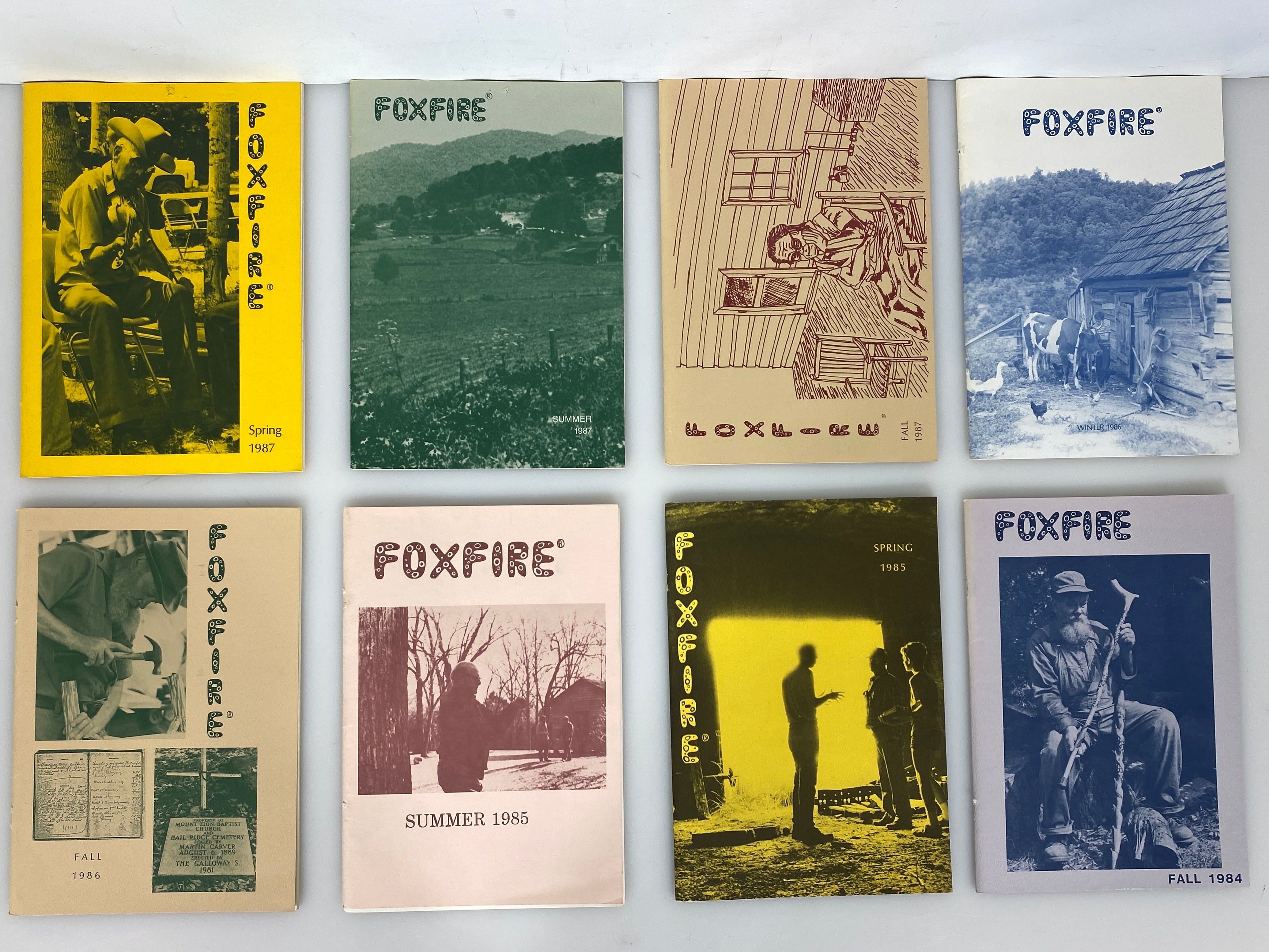 Lot of 10 Foxfire Magazines 1984-1987