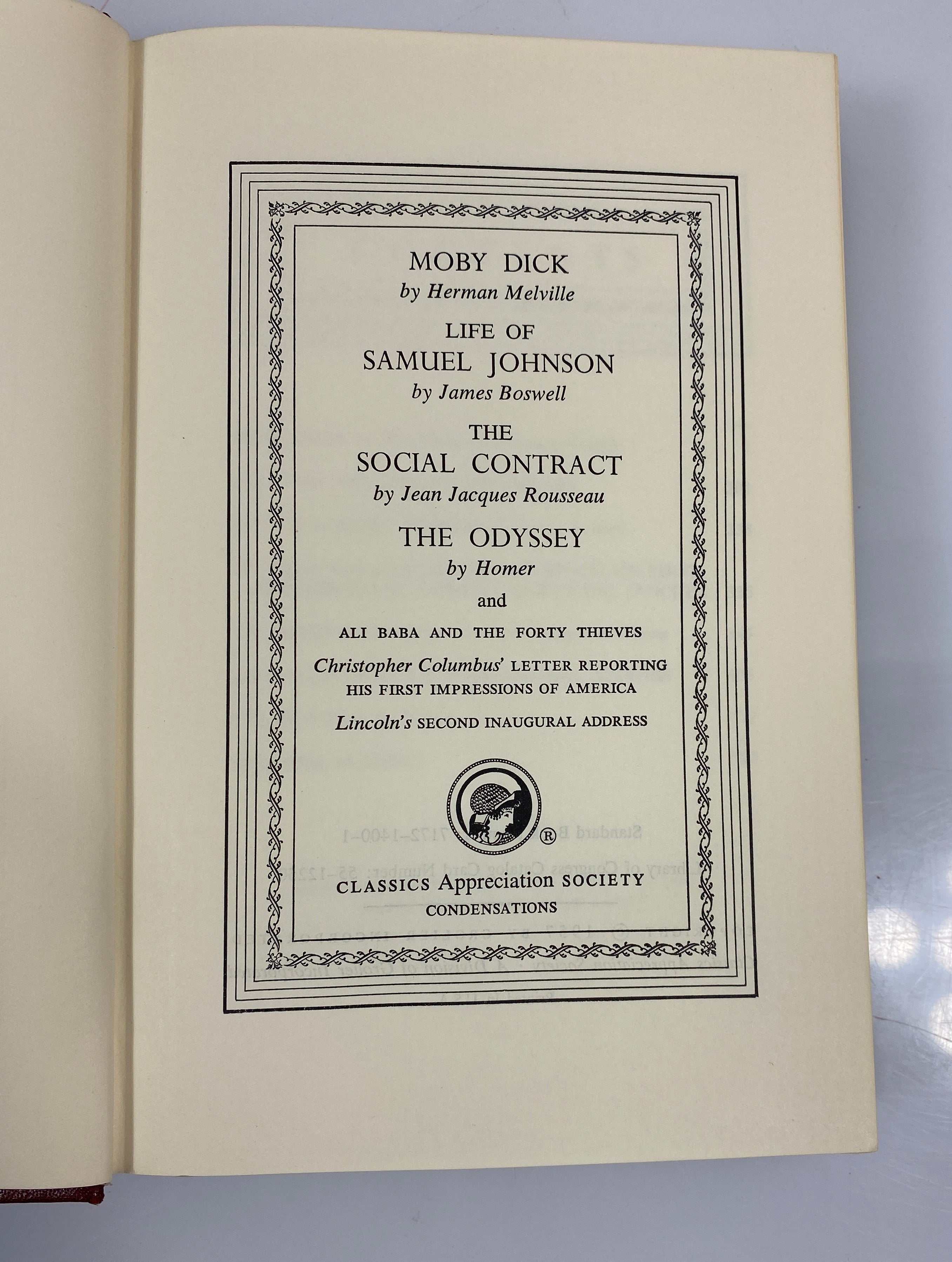 Lot of 10 Grolier Classics Classics Appreciation Society