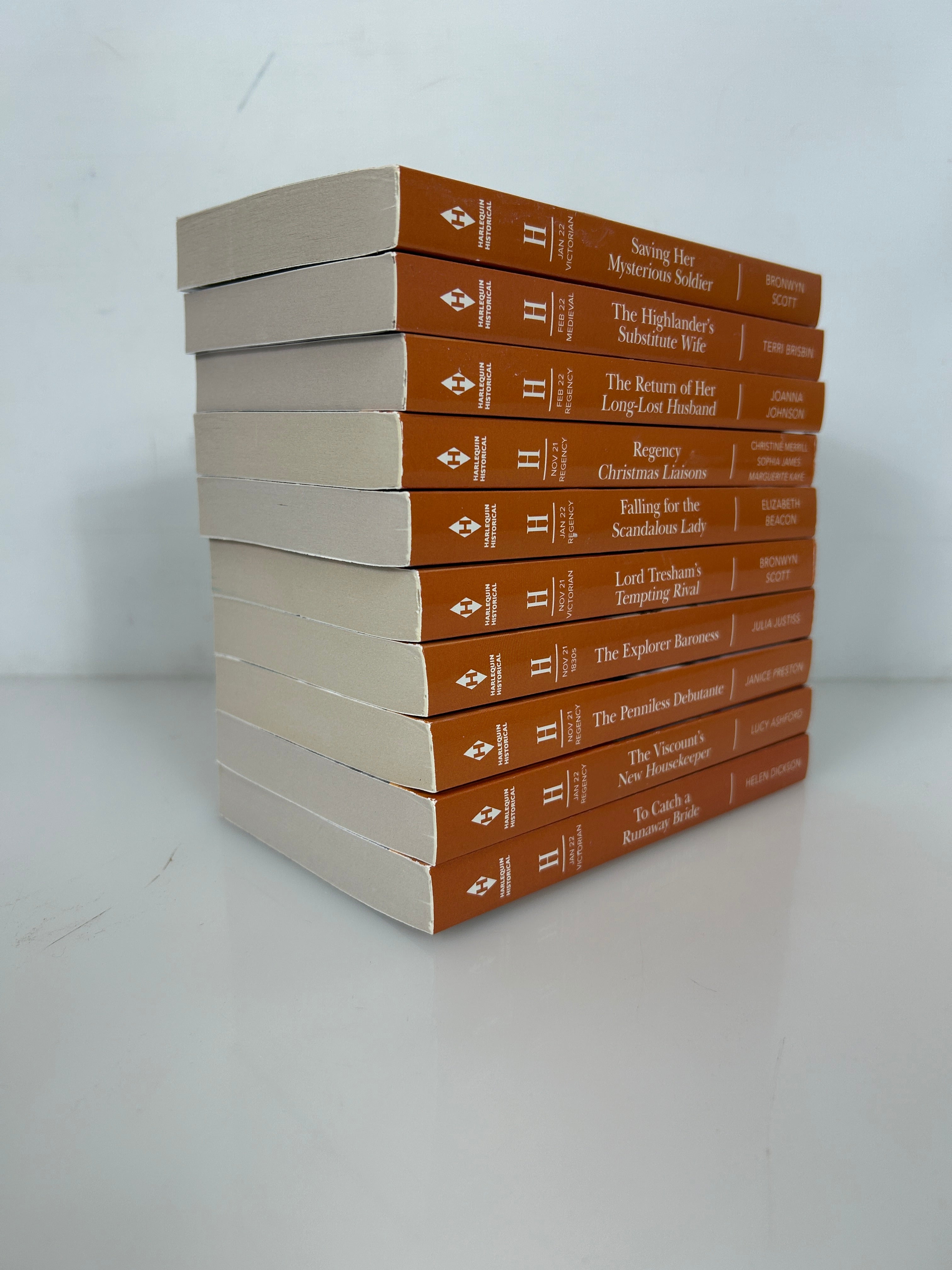 Lot of 10 Harlequin Historical Mass market Books SC