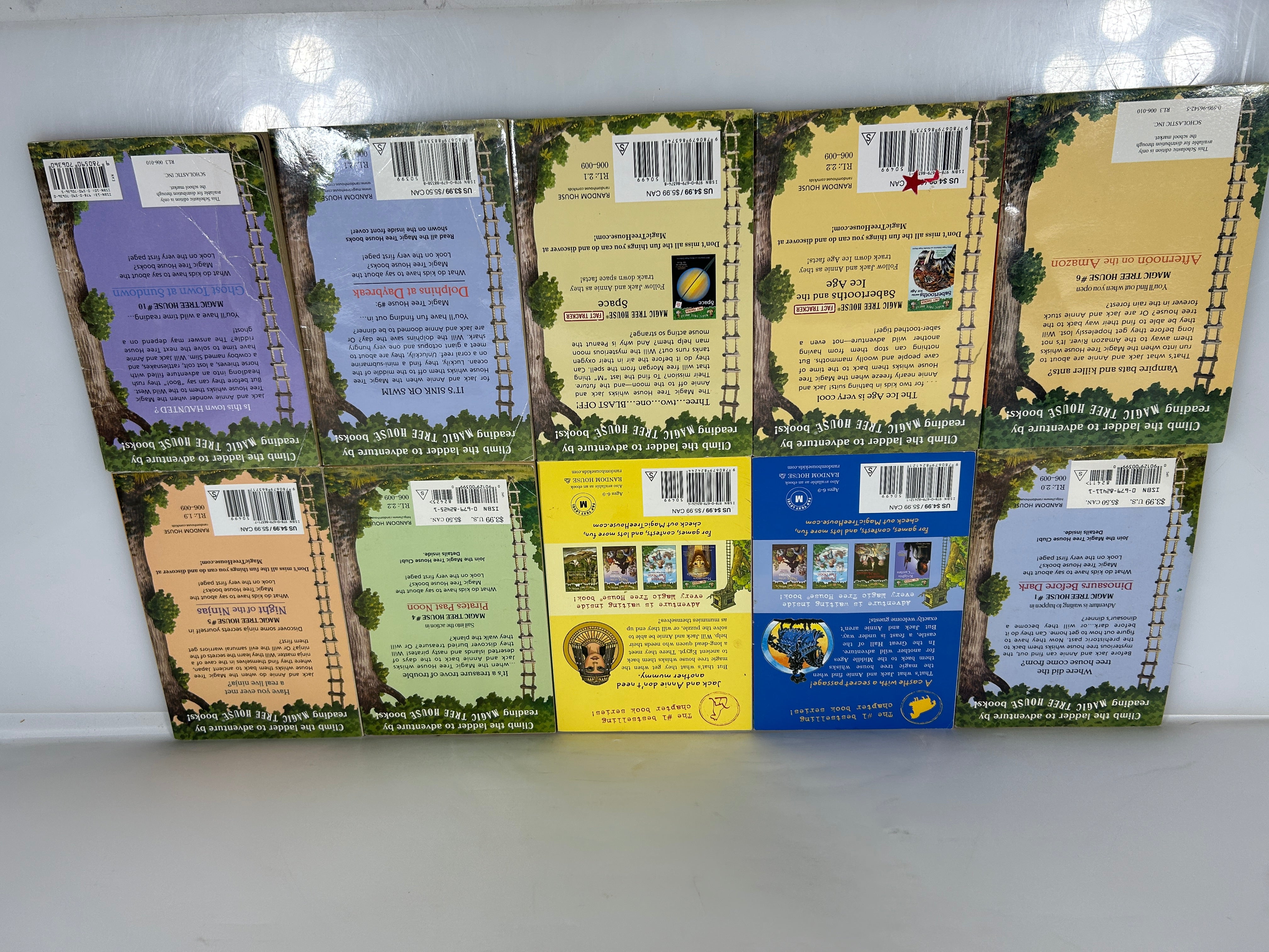 Lot of 10 Magic Tree House #1-#10 by Mary Pope Osborne SC