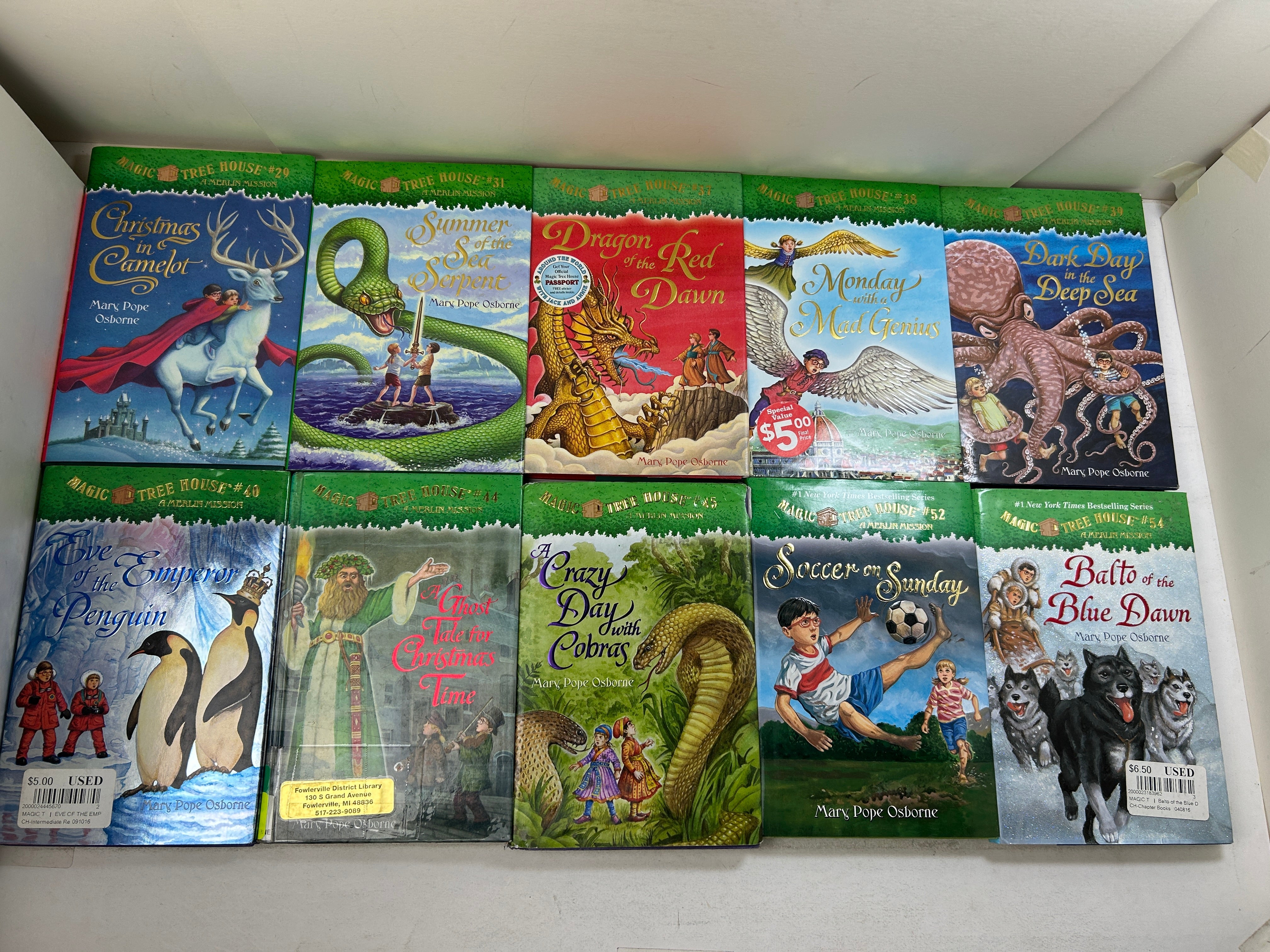 Lot of 10 Magic Tree House Merlin Missions by Mary Pope Osborne HC