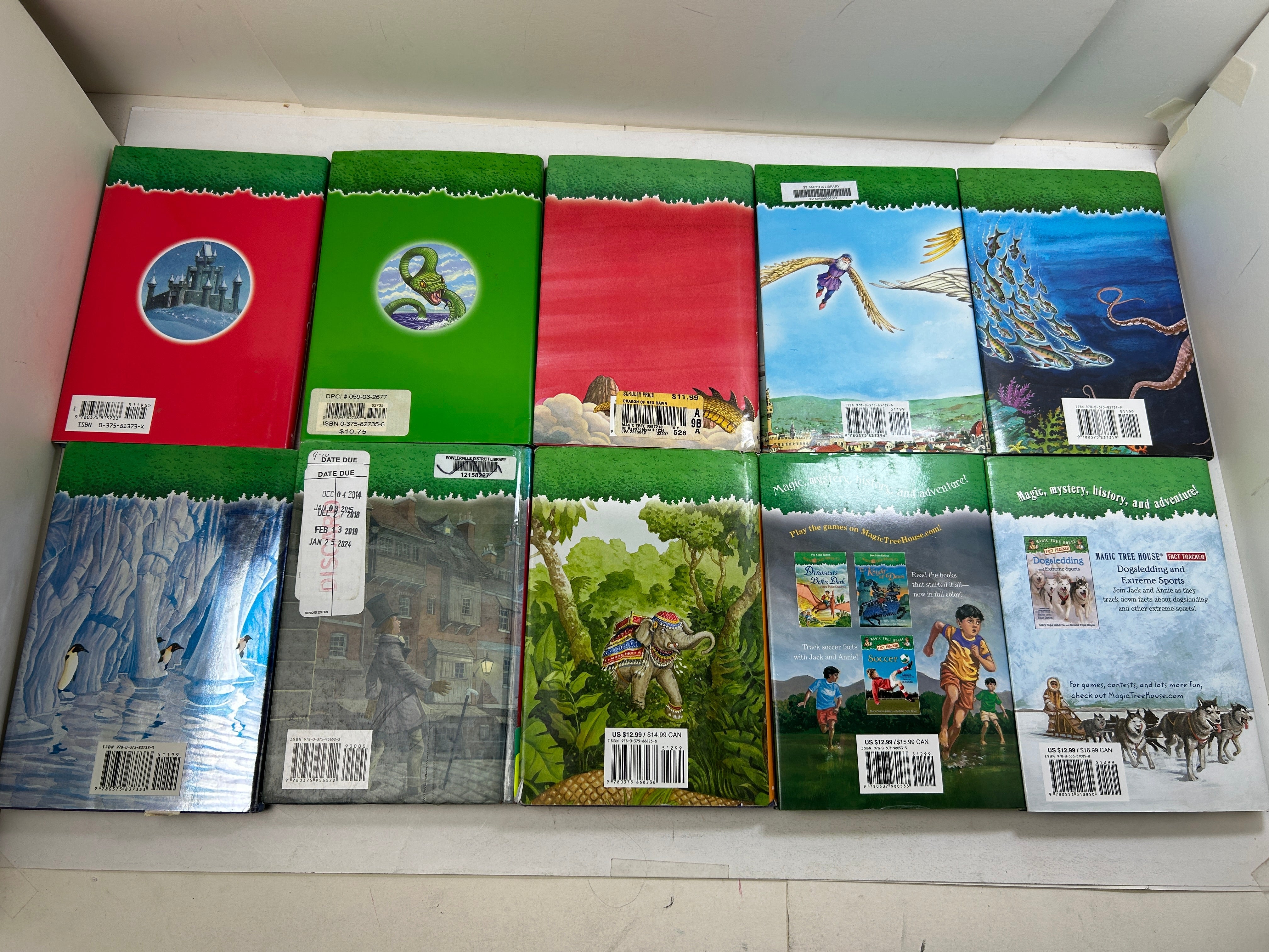 Lot of 10 Magic Tree House Merlin Missions by Mary Pope Osborne HC