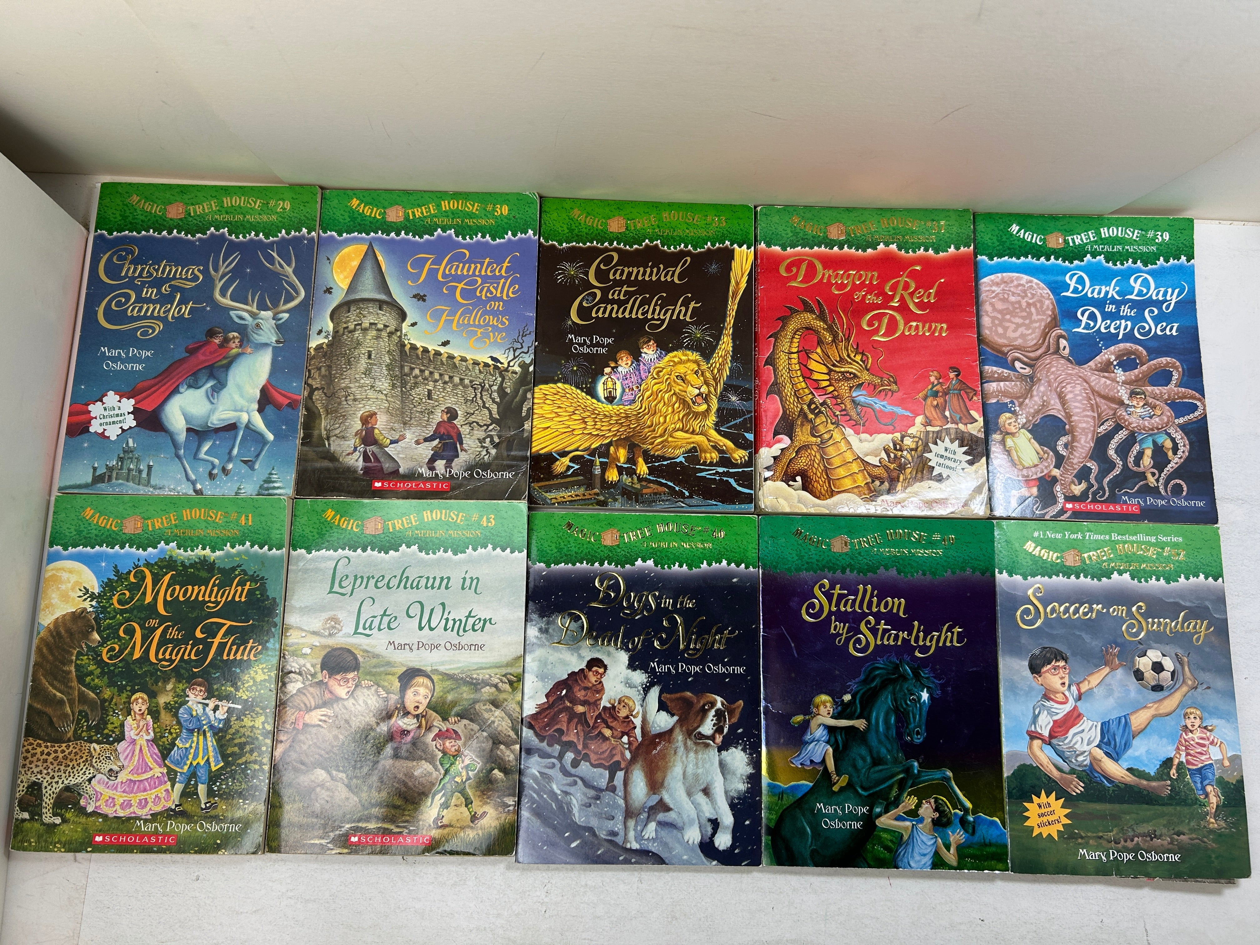 Lot of 10 Magic Tree House Merlin Missions by Mary Pope Osborne SC