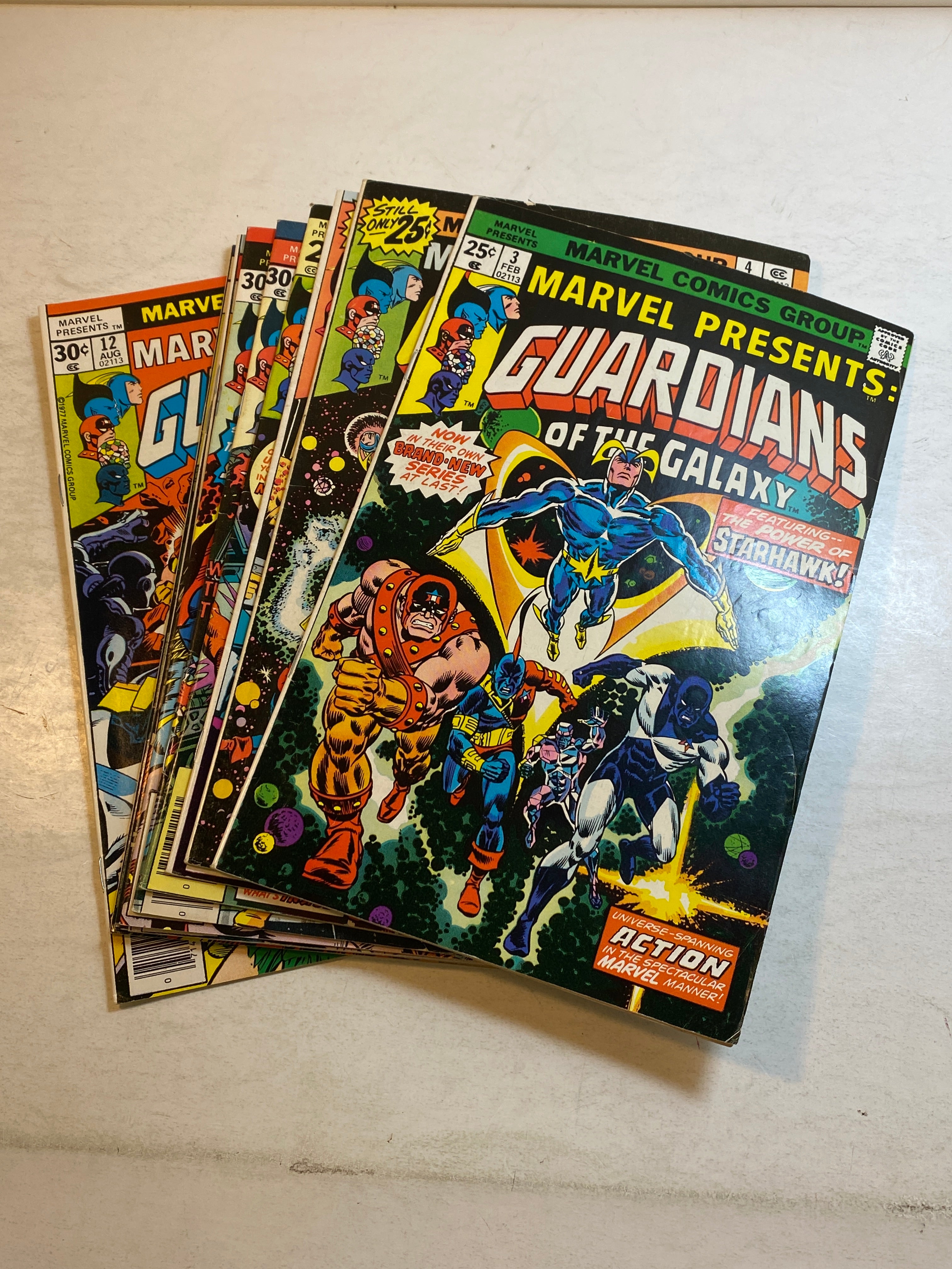 Lot of 10 Marvel Presents Guardians of the Galaxy 1976-1977