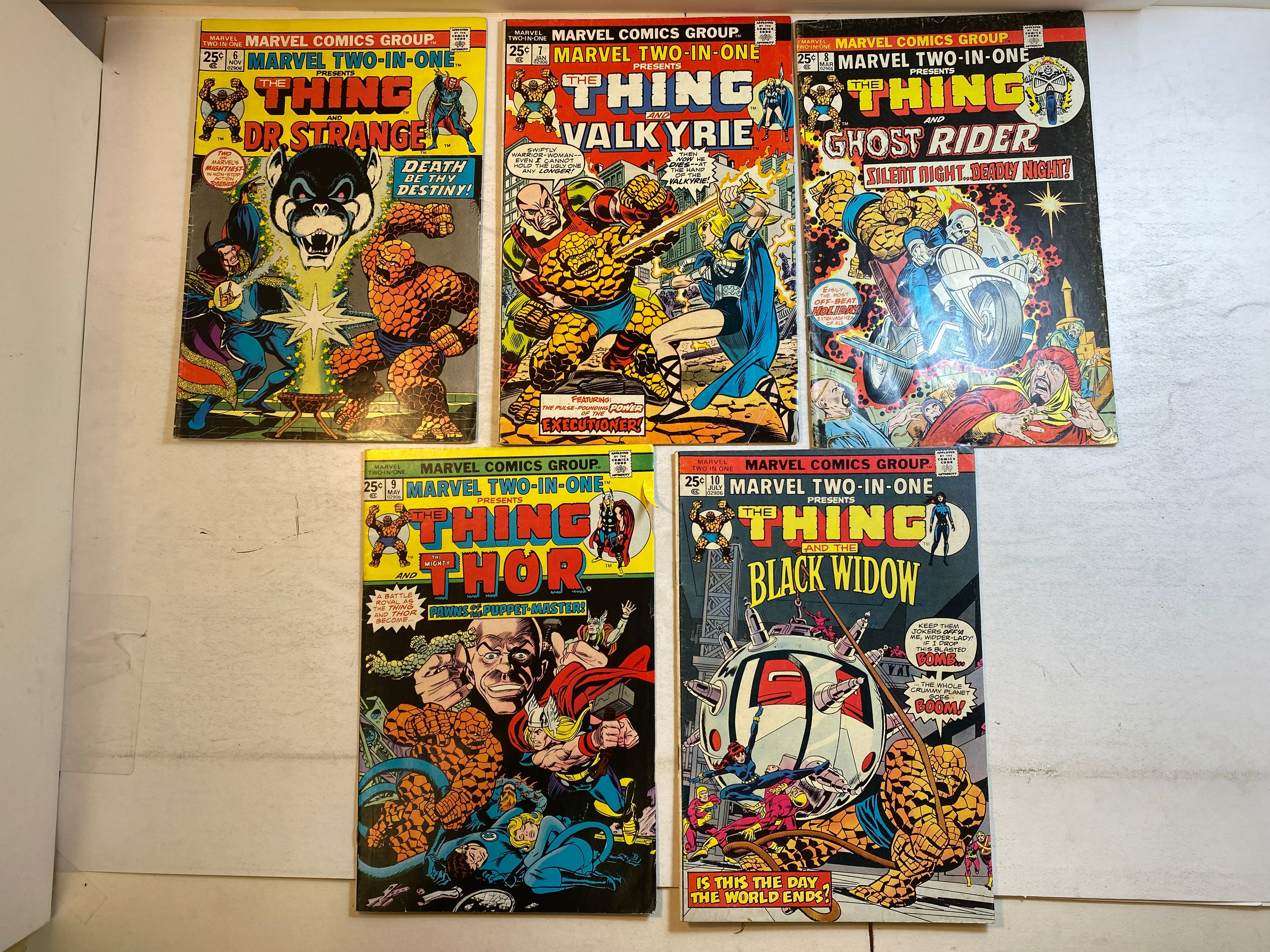 Lot of 10 Marvel Two in One Comics 1973-1975