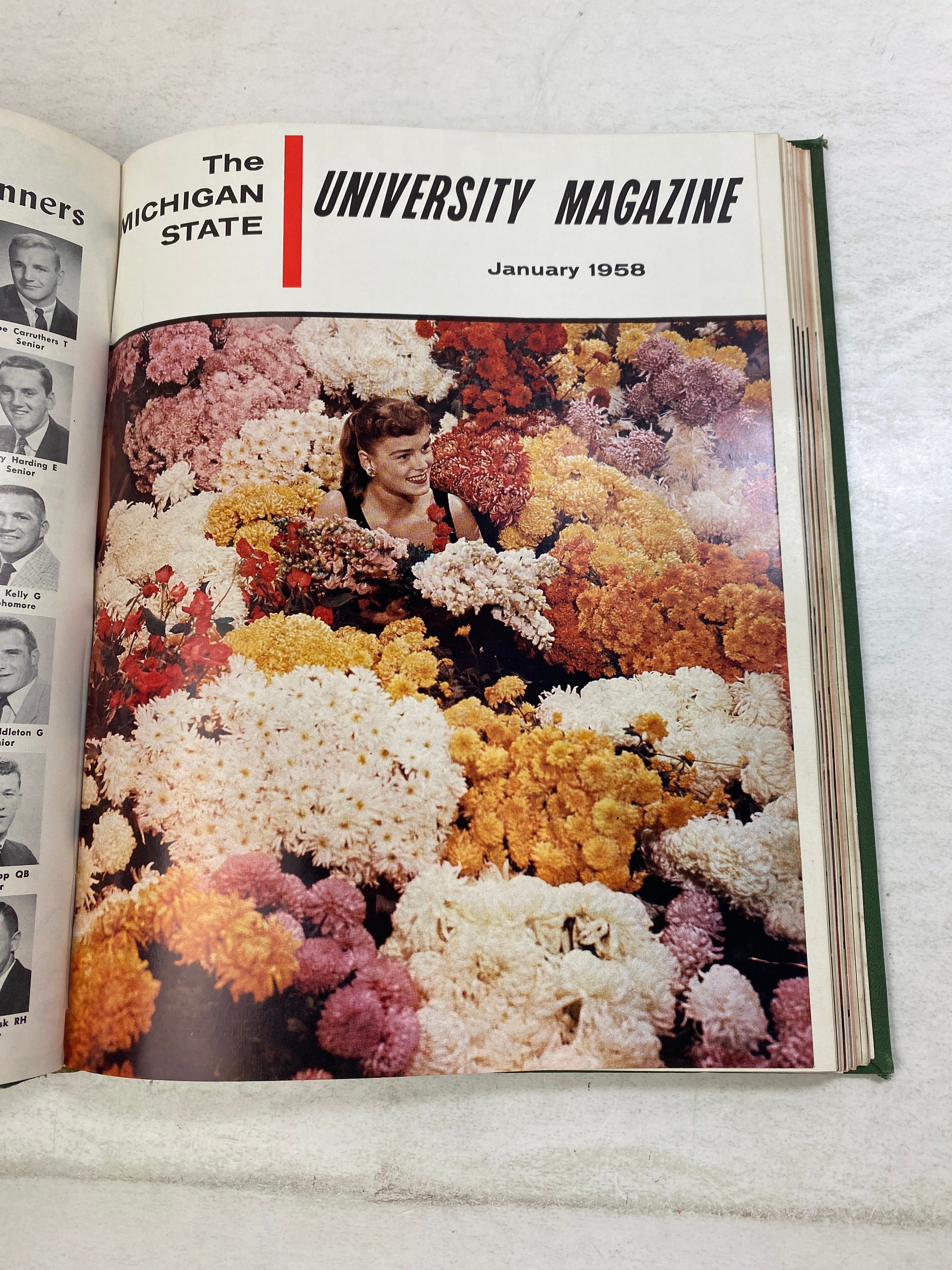 Lot of 10 MSU University Magazine Bound 1957-1958