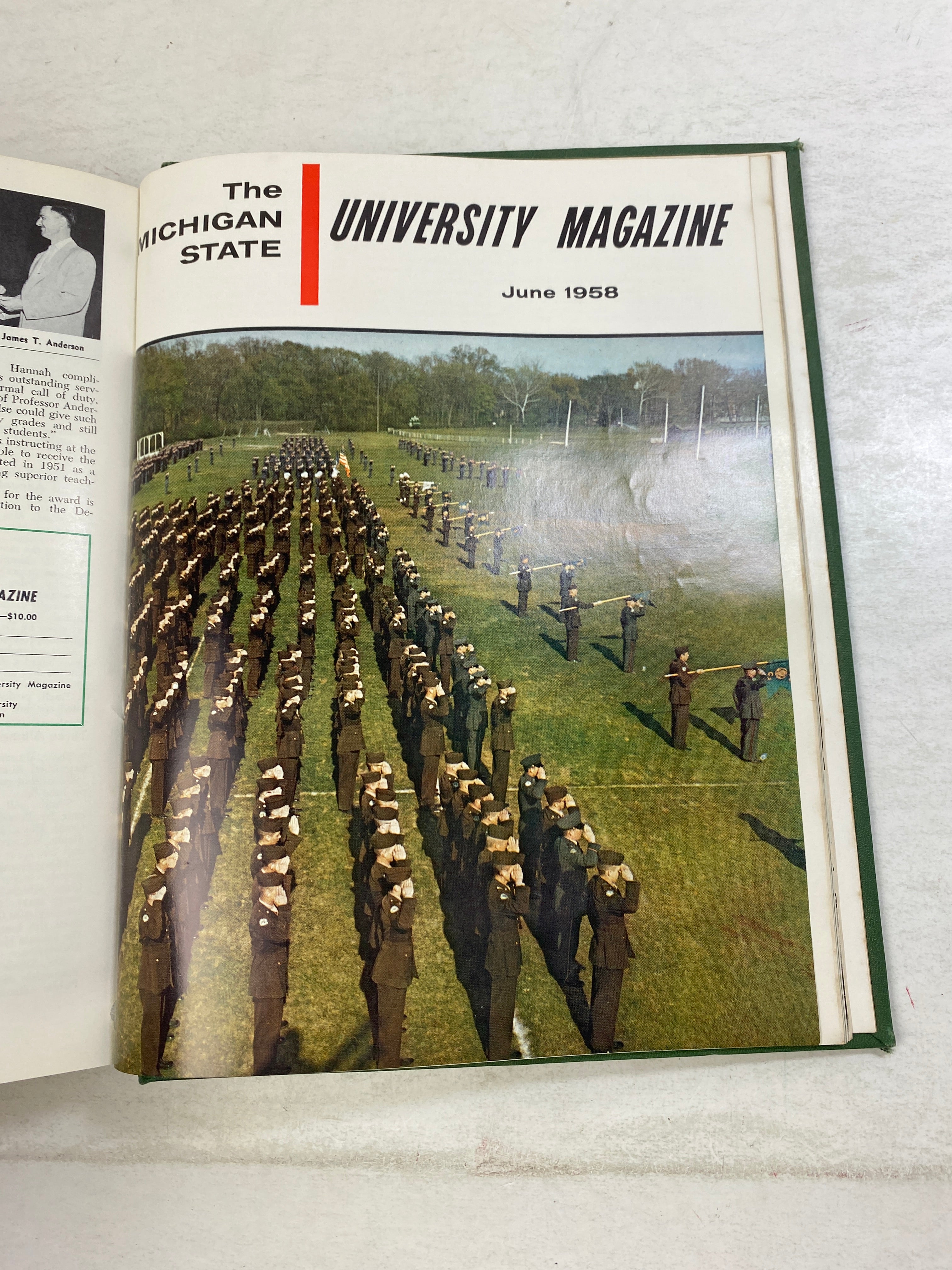 Lot of 10 MSU University Magazine Bound 1957-1958