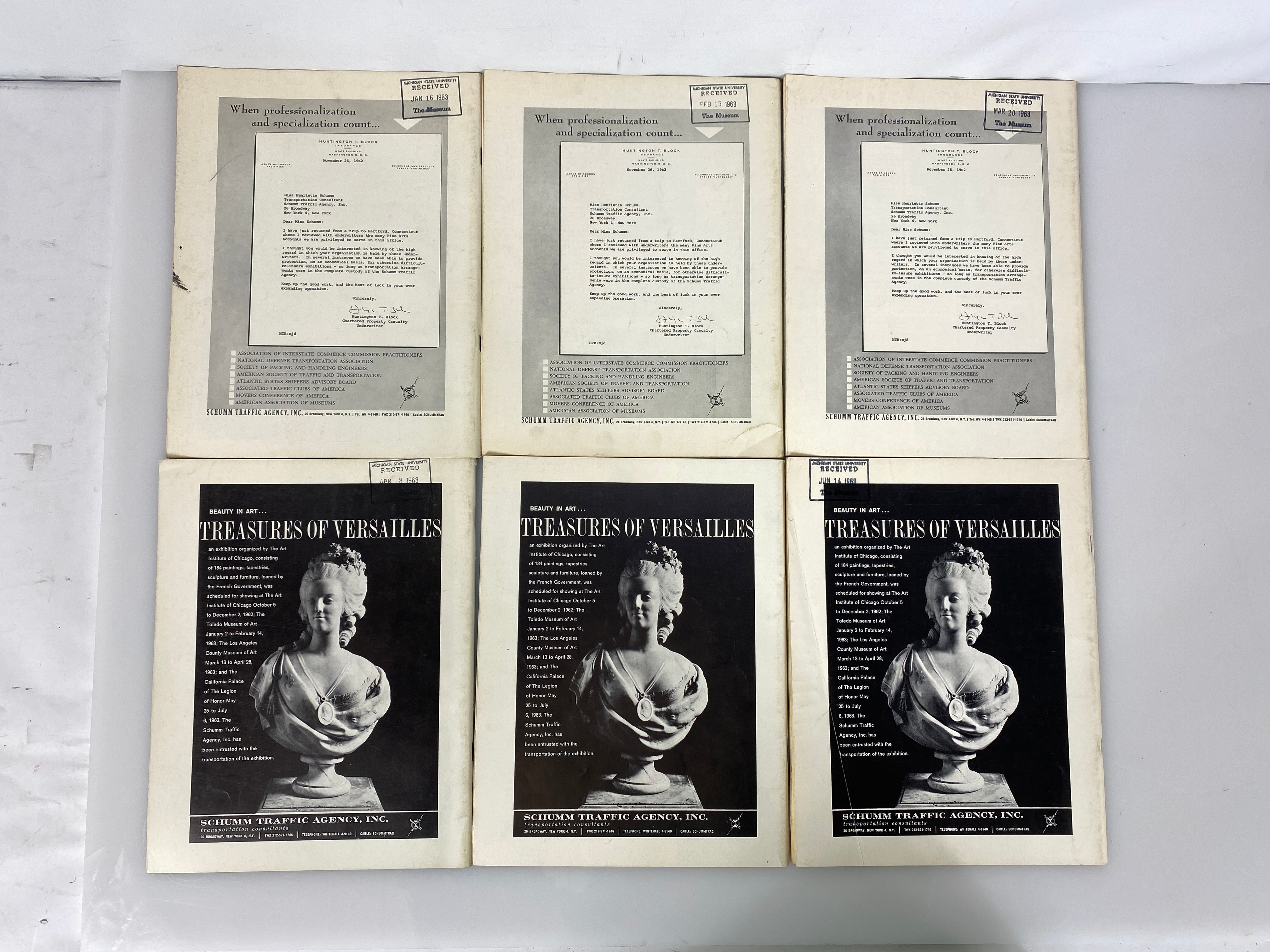Lot of 10 Museum News Journal / Vintage Magazine 1963 (Complete Year)
