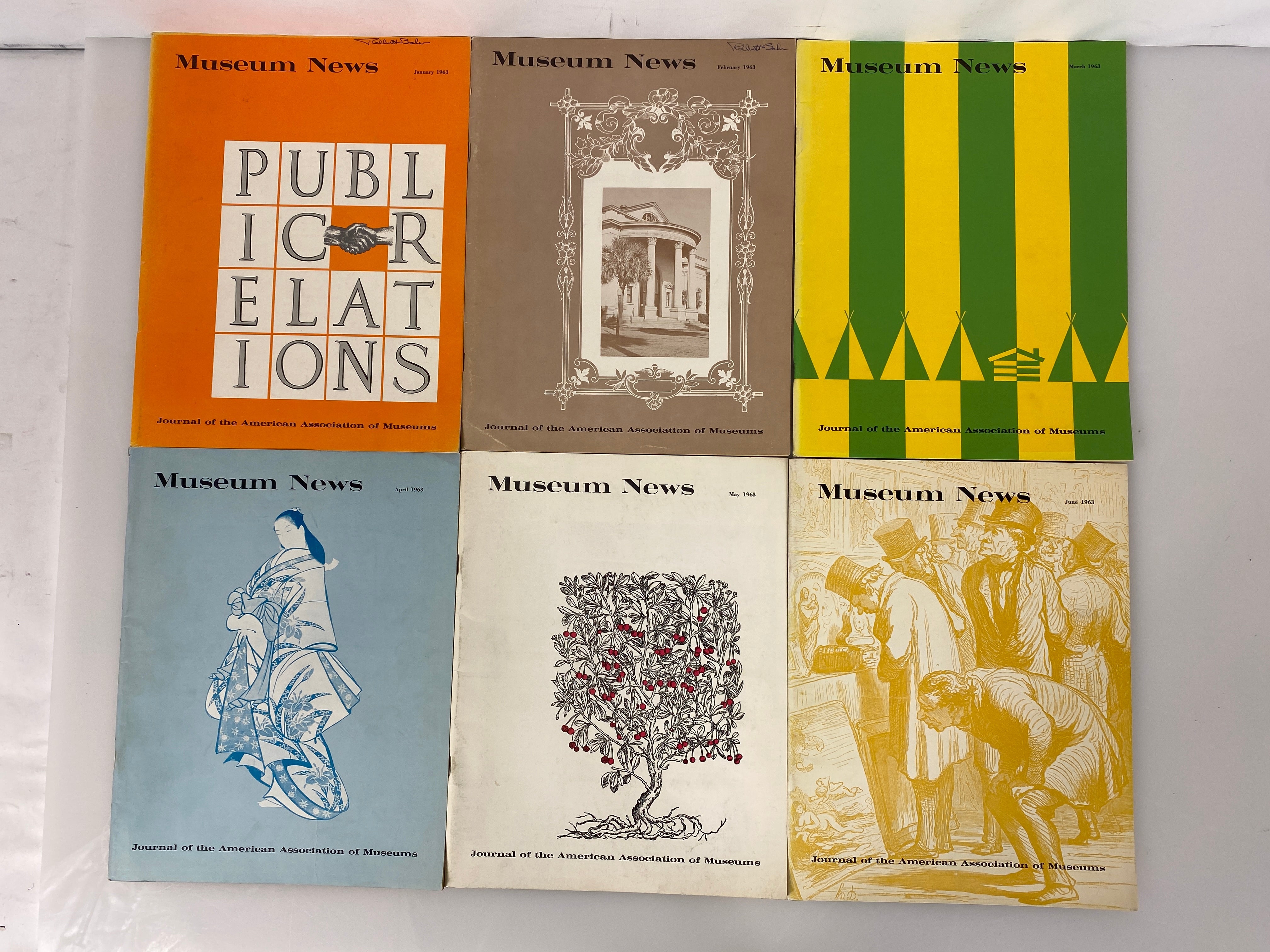 Lot of 10 Museum News Journal / Vintage Magazine 1963 (Complete Year)