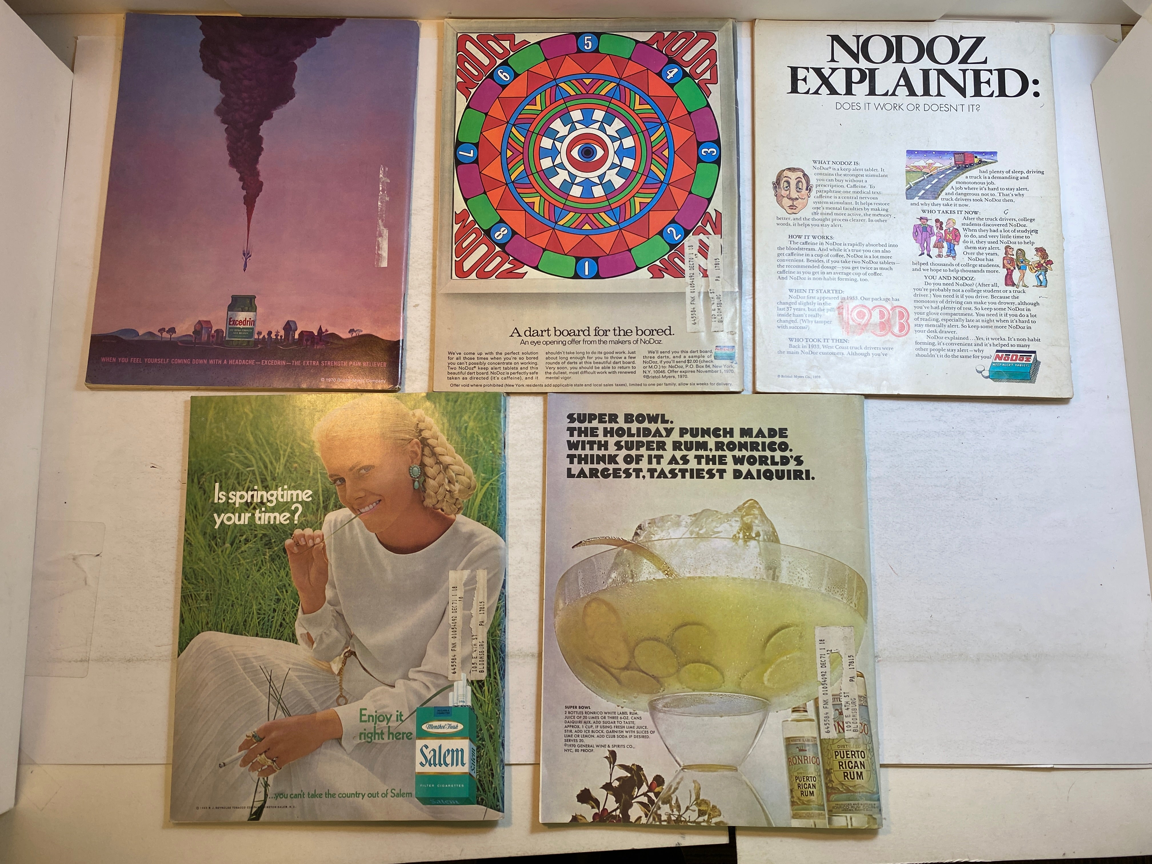 Lot of 10 Psychology Today Magazines 1969-1970