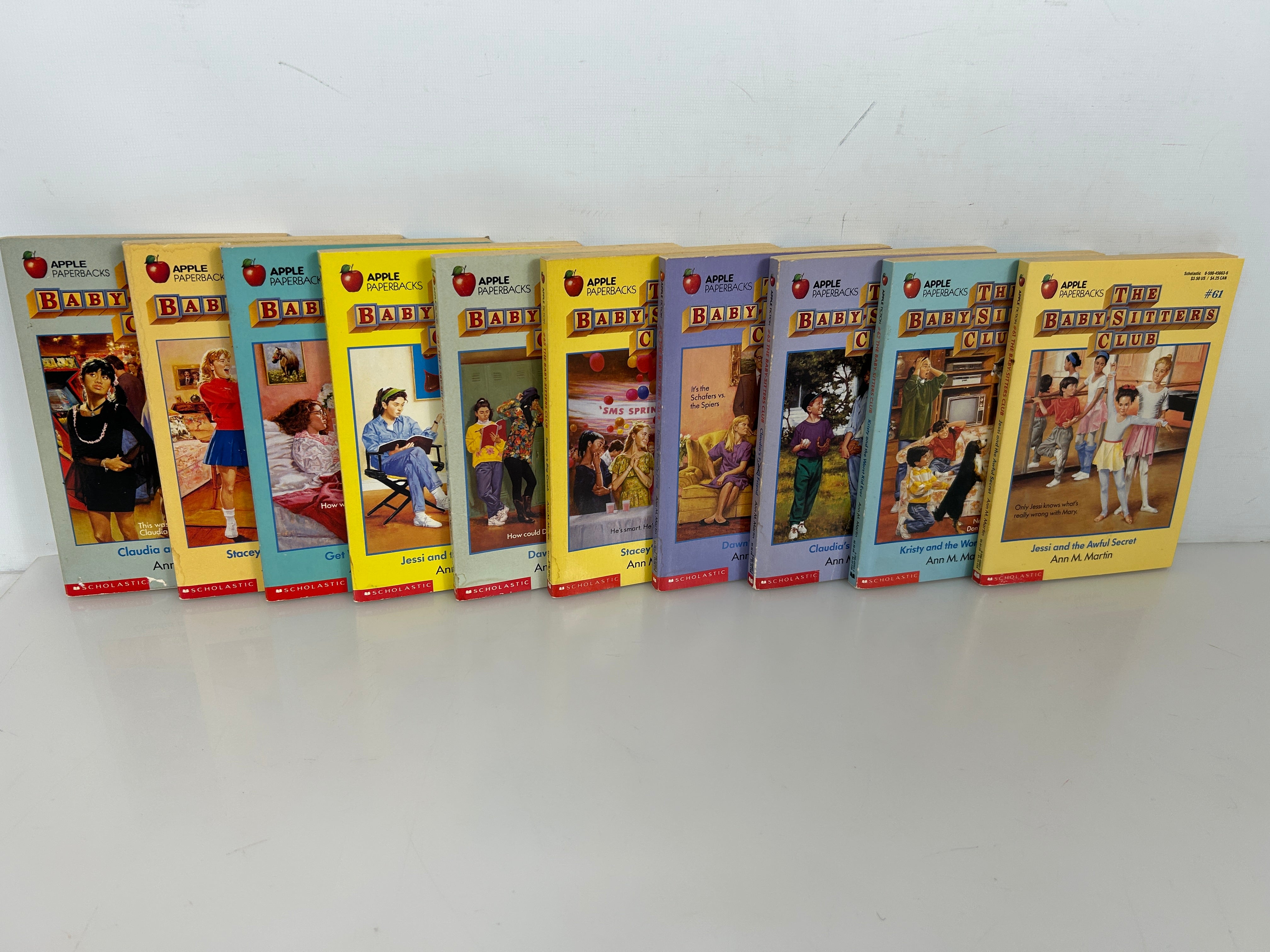Lot Of 10 Random  Baby-Sitters Club  Books No Repeats GUC Vintage