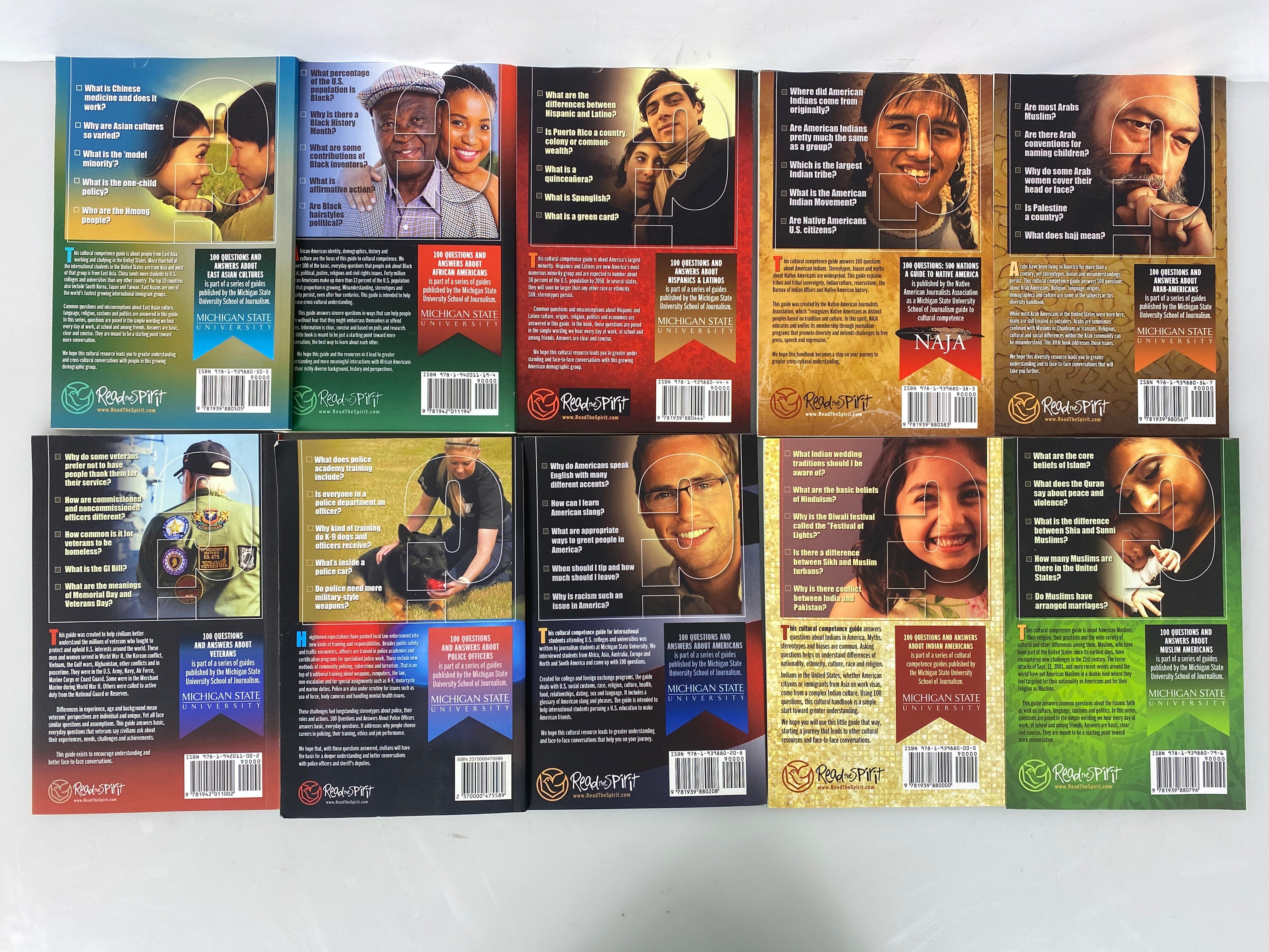 Lot of 10 Series of MSU Journalism 100 Question Answer Books (2014)