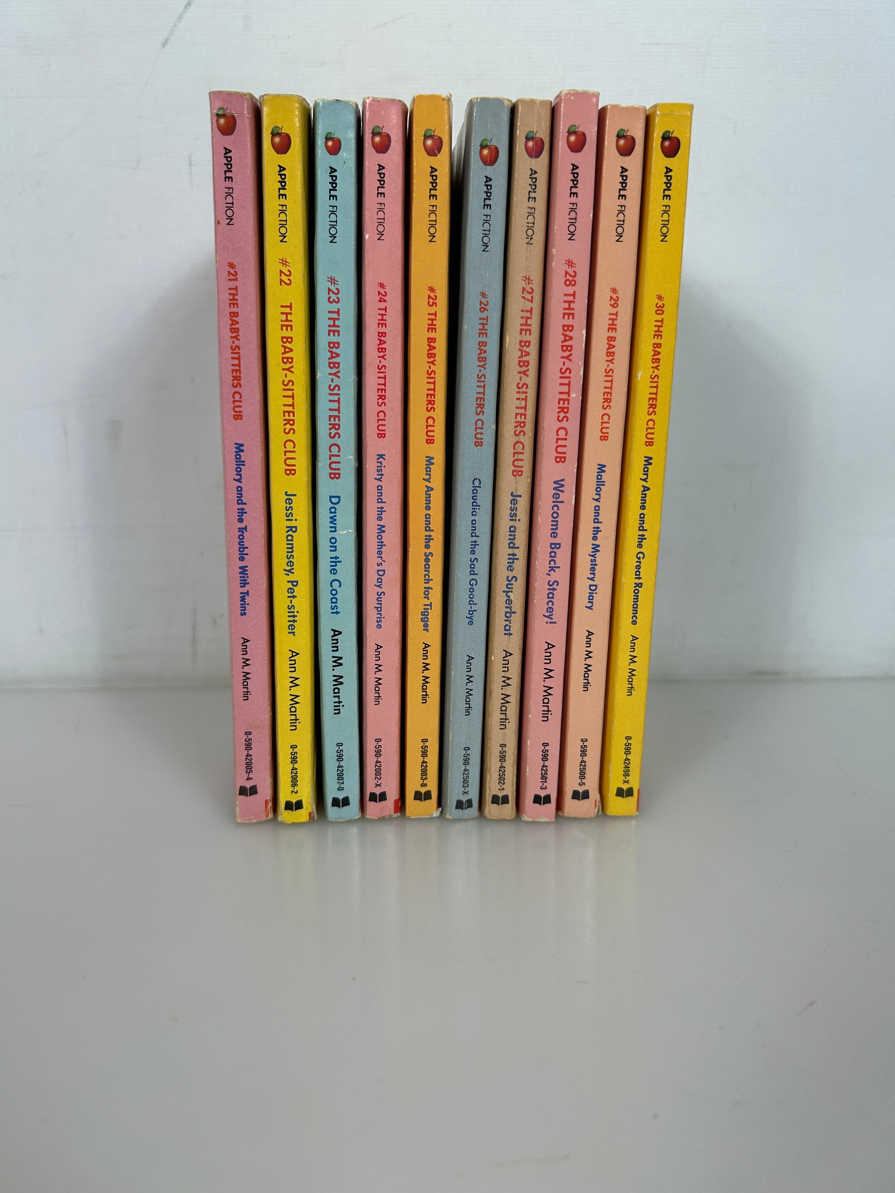 Lot of 10 The Babysitters Club Books #21-#30 Vintage 1989-1990 SC