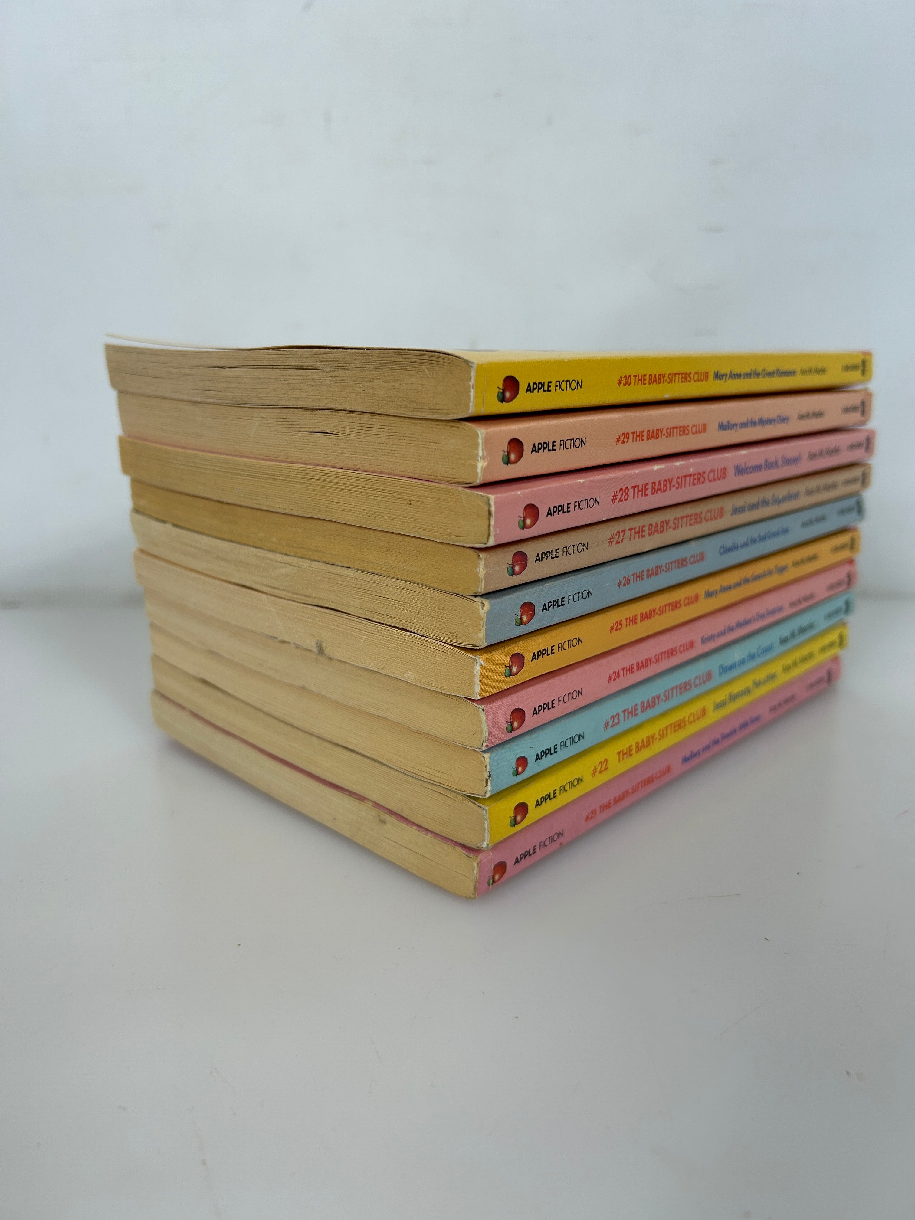 Lot of 10 The Babysitters Club Books #21-#30 Vintage 1989-1990 SC
