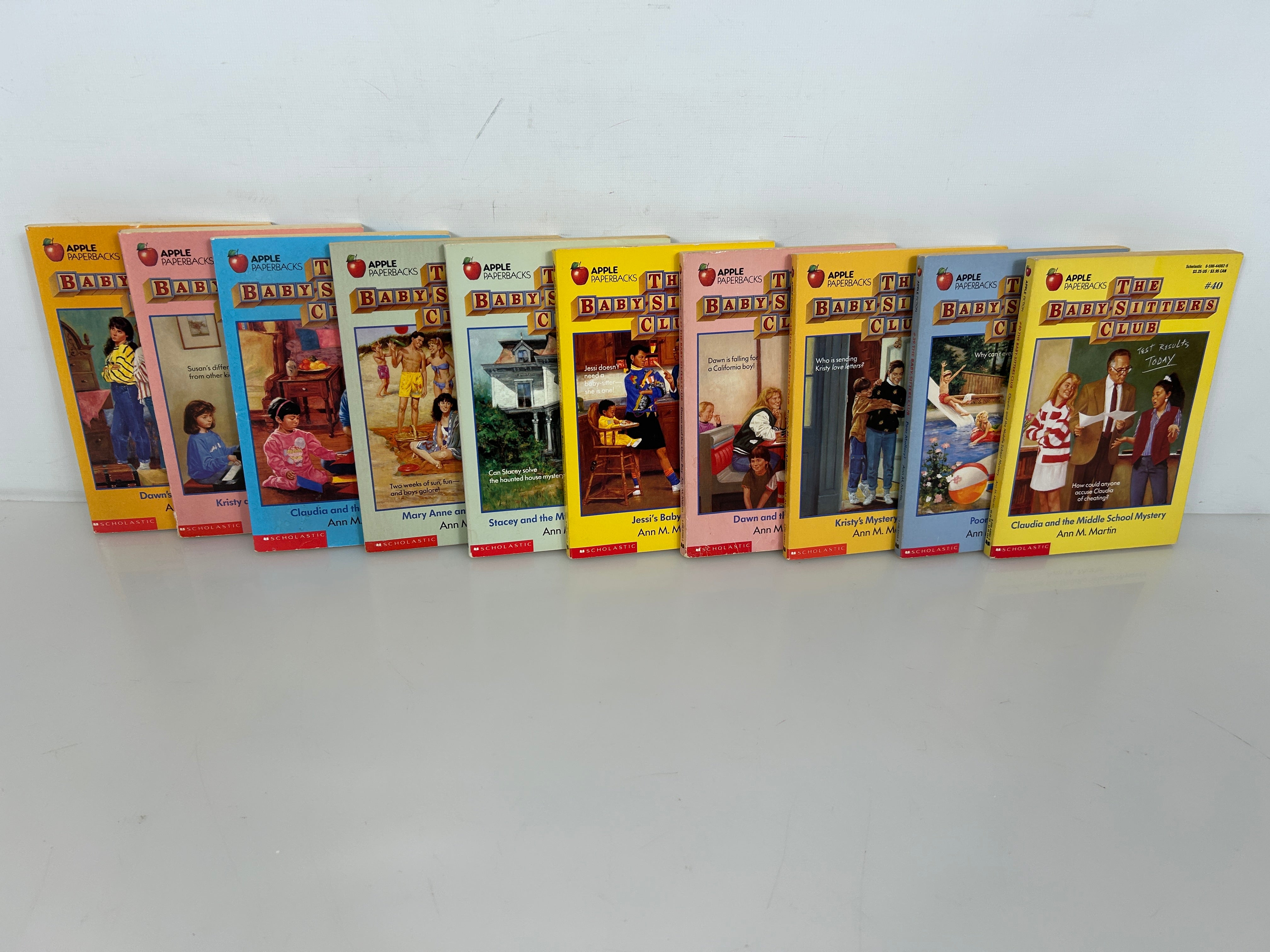 Lot of 10 The Babysitters Club Books #31-#40 Vintage 1990-1991 SC