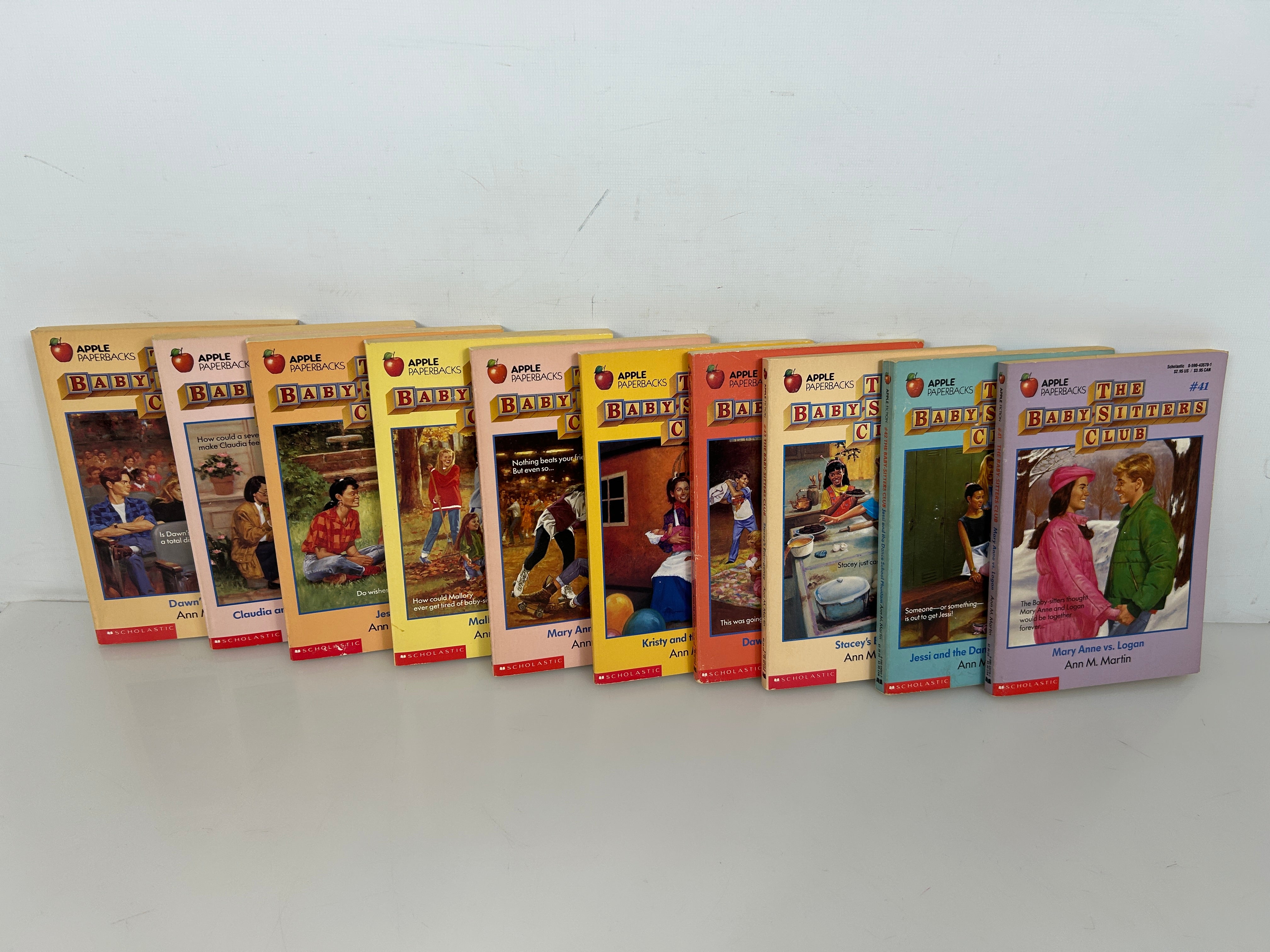 Lot of 10 The Babysitters Club Books #41-#50 Vintage 1991-1992 SC