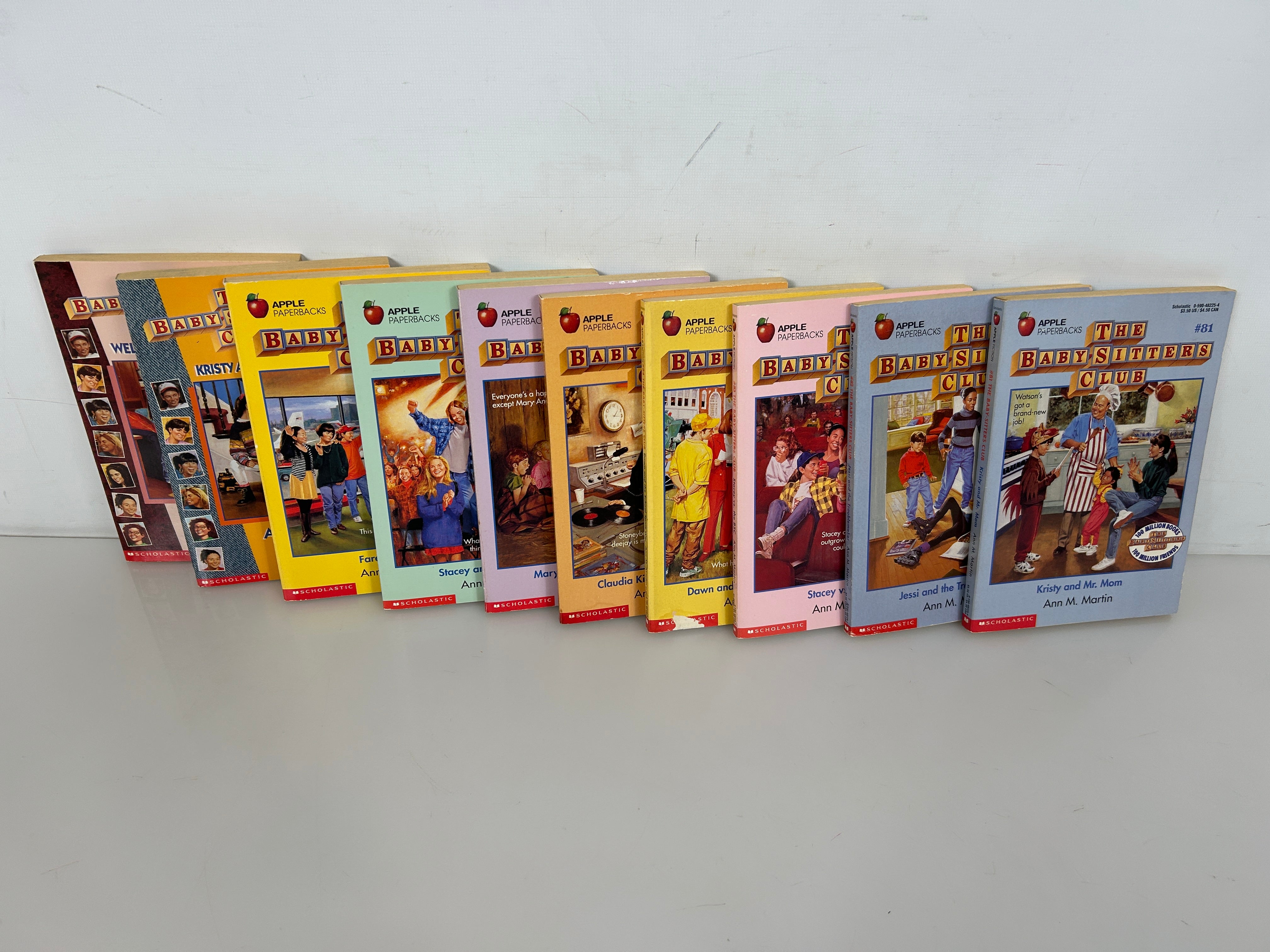 Lot of 10 The Babysitters Club Books #81-#90 Vintage 1995 SC
