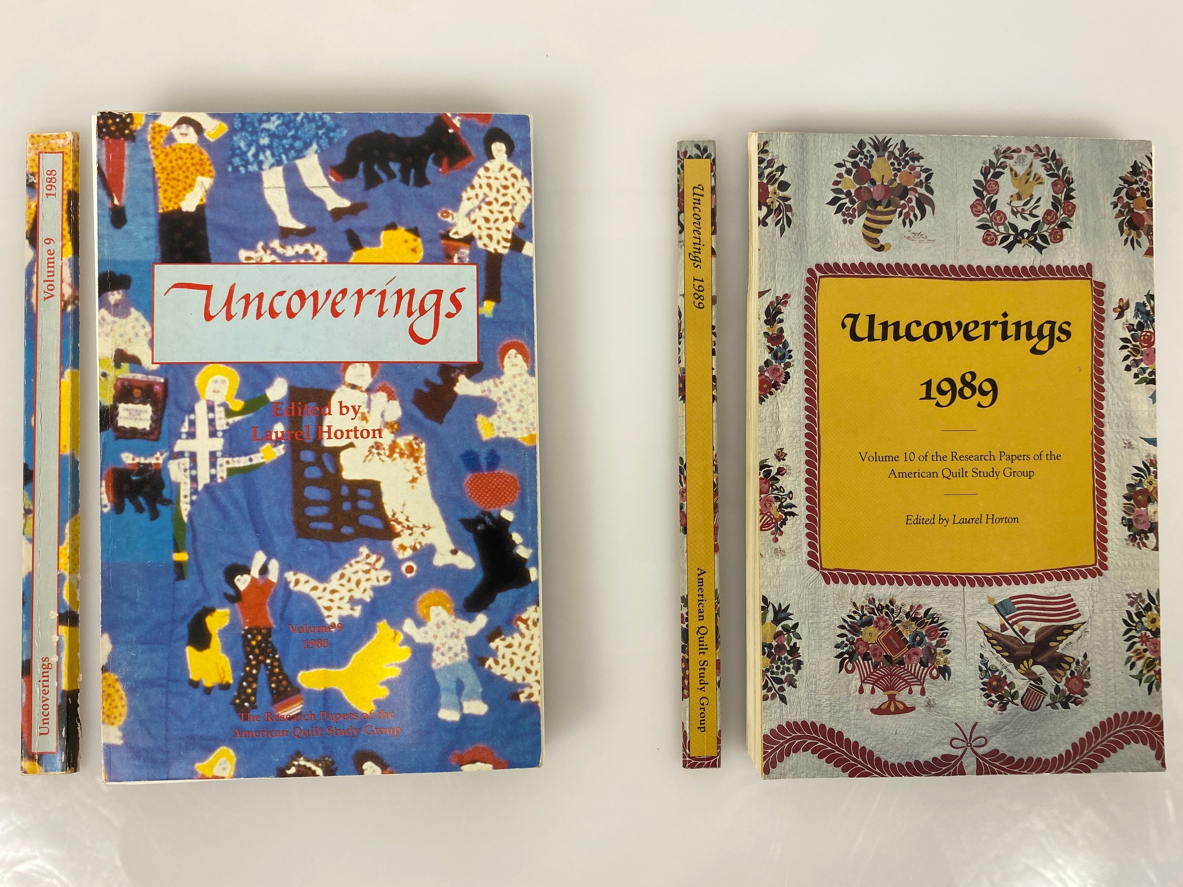 Lot of 10 Uncoverings: American Quilt Study Group (1980s) Unbound