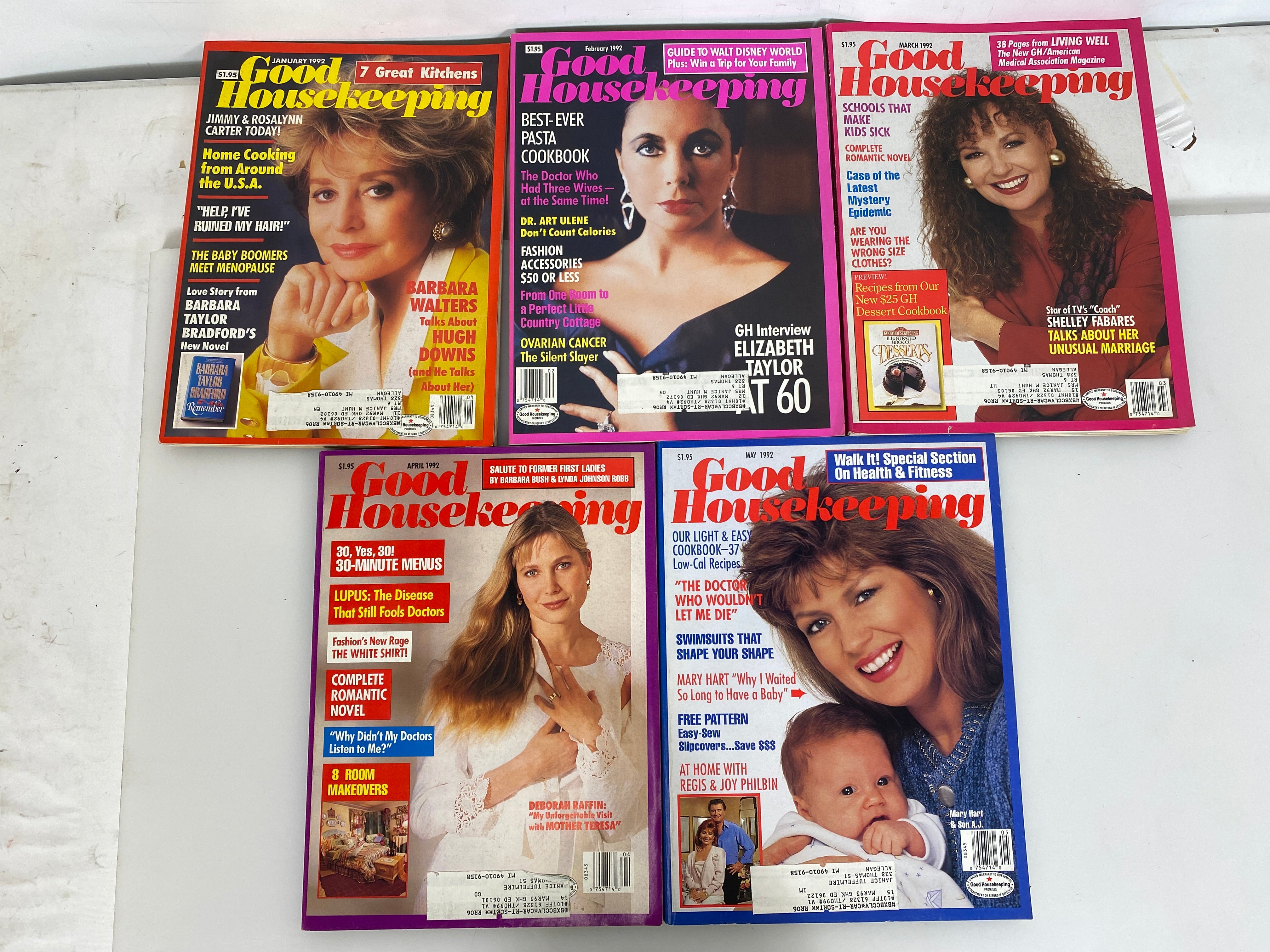 Lot of 10 Vintage Good Housekeeping Magazines 1992