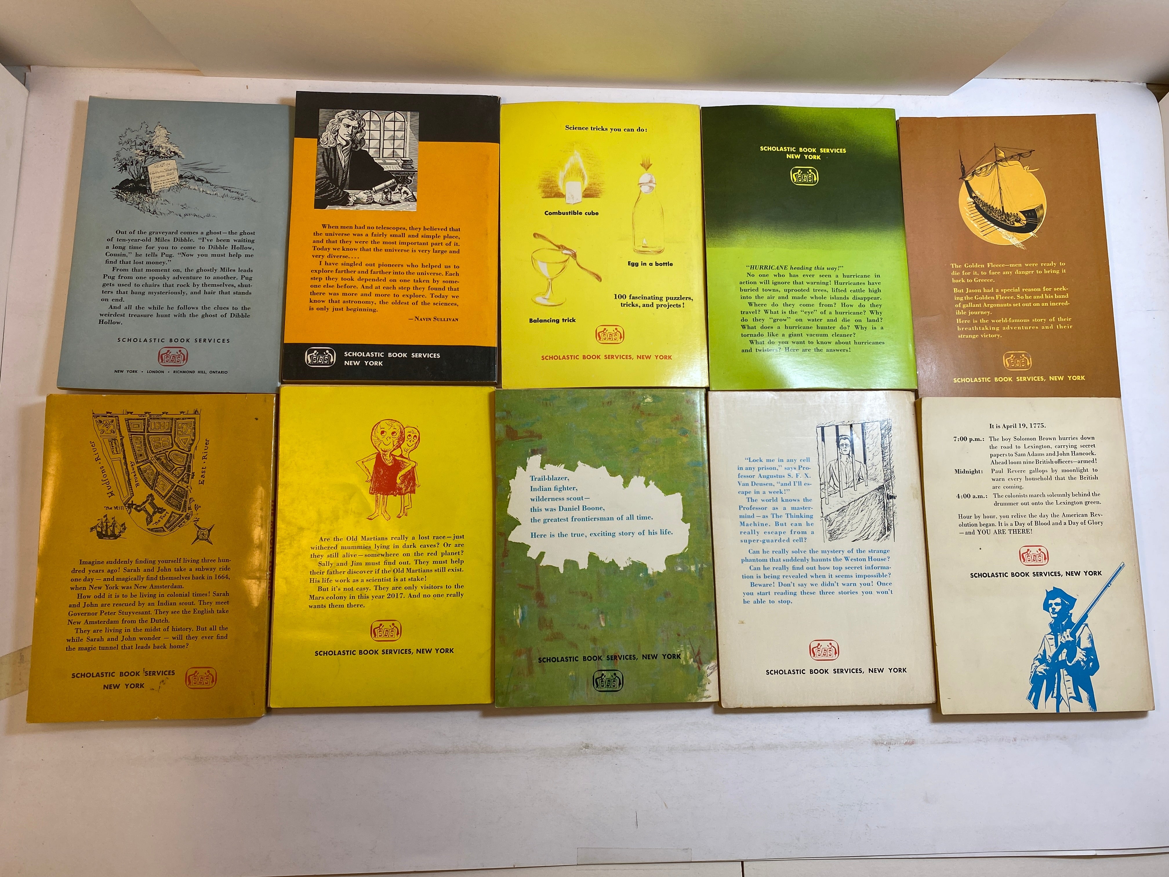Lot of 10 Vintage Scholastic Children's Books SC 1963-1965