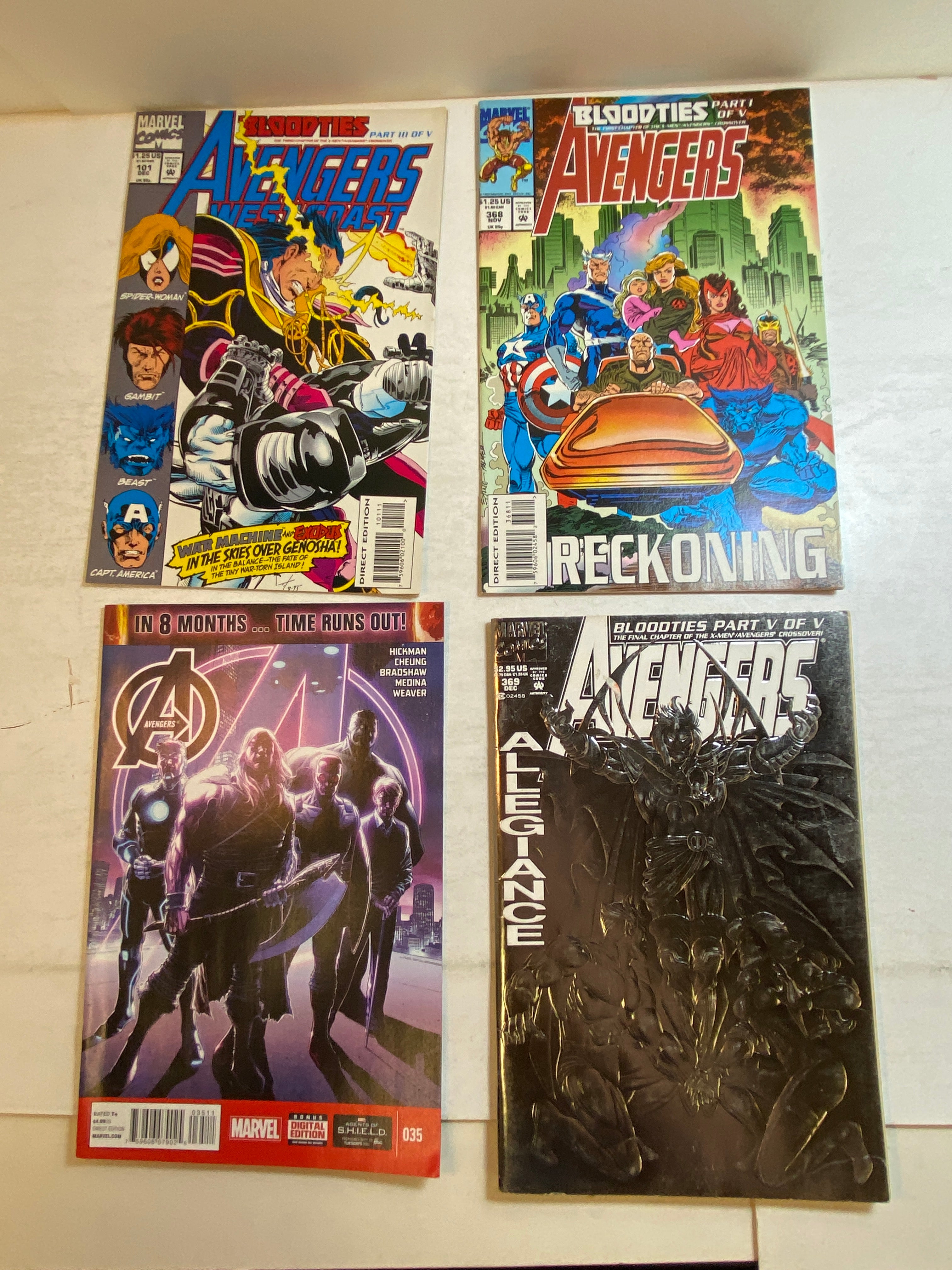 Lot of 11 Avengers Mixed Title Marvel Comics 1993-2019