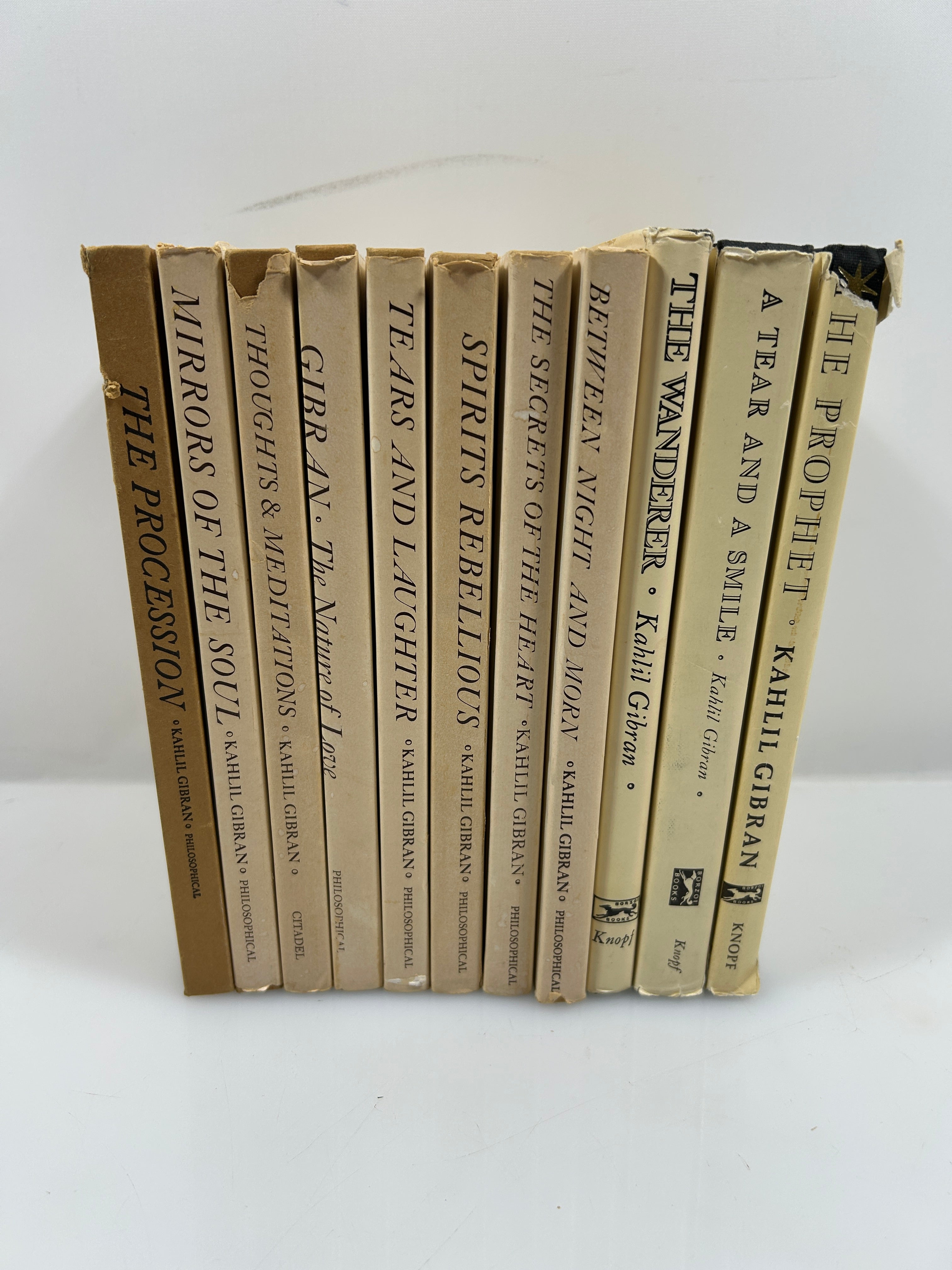 Lot of 11: Biography + 10 Poetry/Philosophy Books by Kahlil Gibran HCDJ