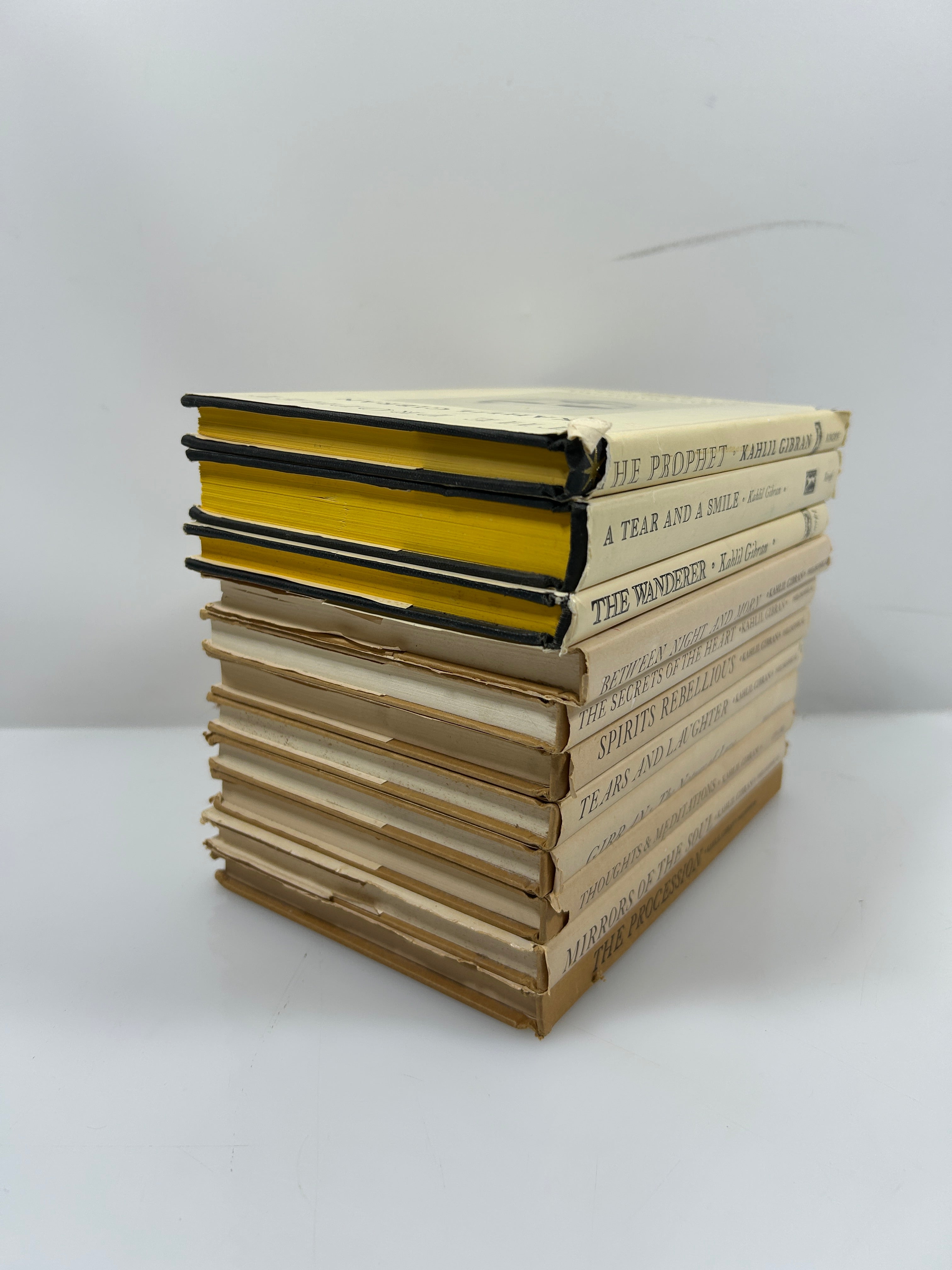 Lot of 11: Biography + 10 Poetry/Philosophy Books by Kahlil Gibran HCDJ