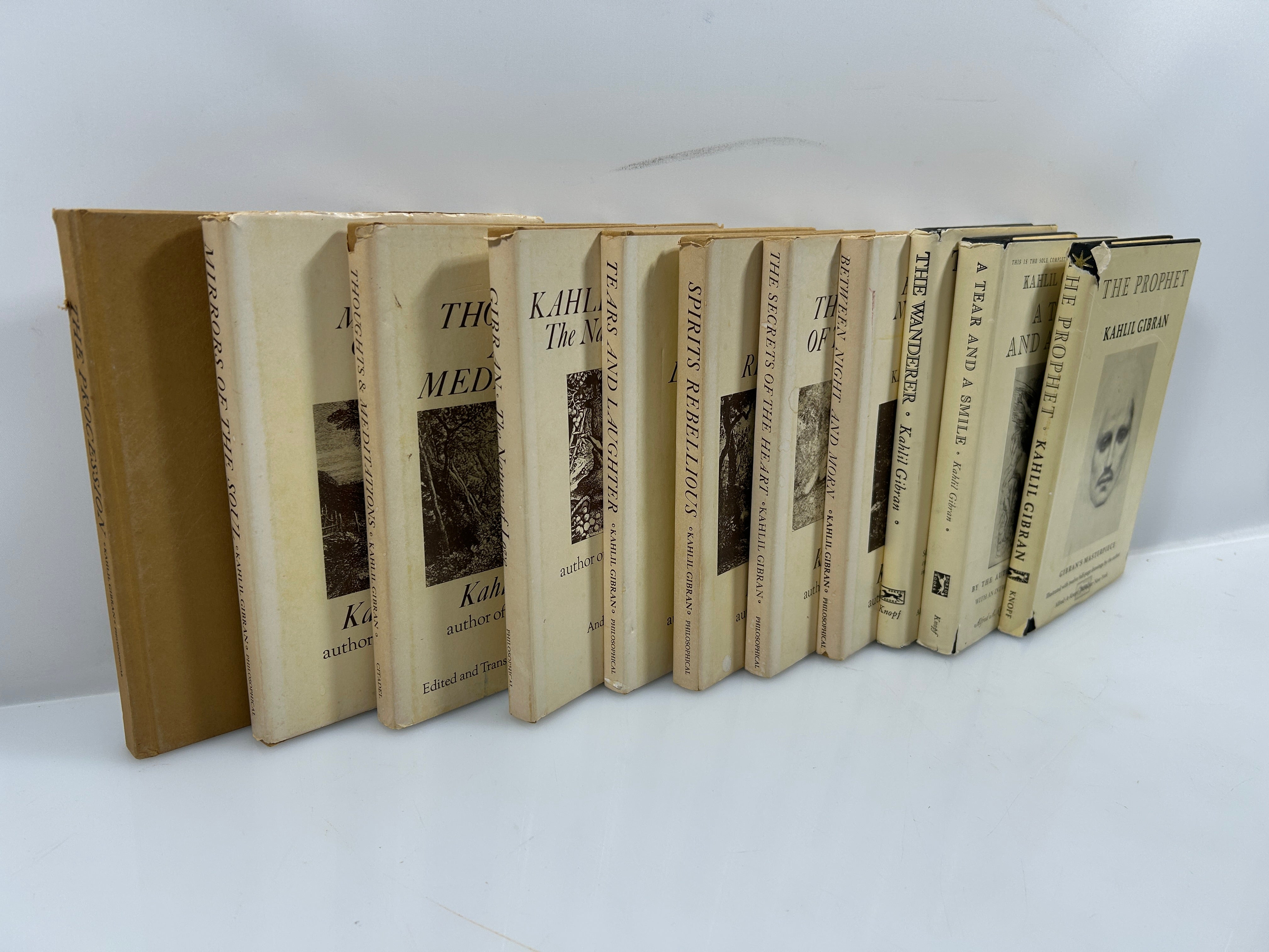 Lot of 11: Biography + 10 Poetry/Philosophy Books by Kahlil Gibran HCDJ