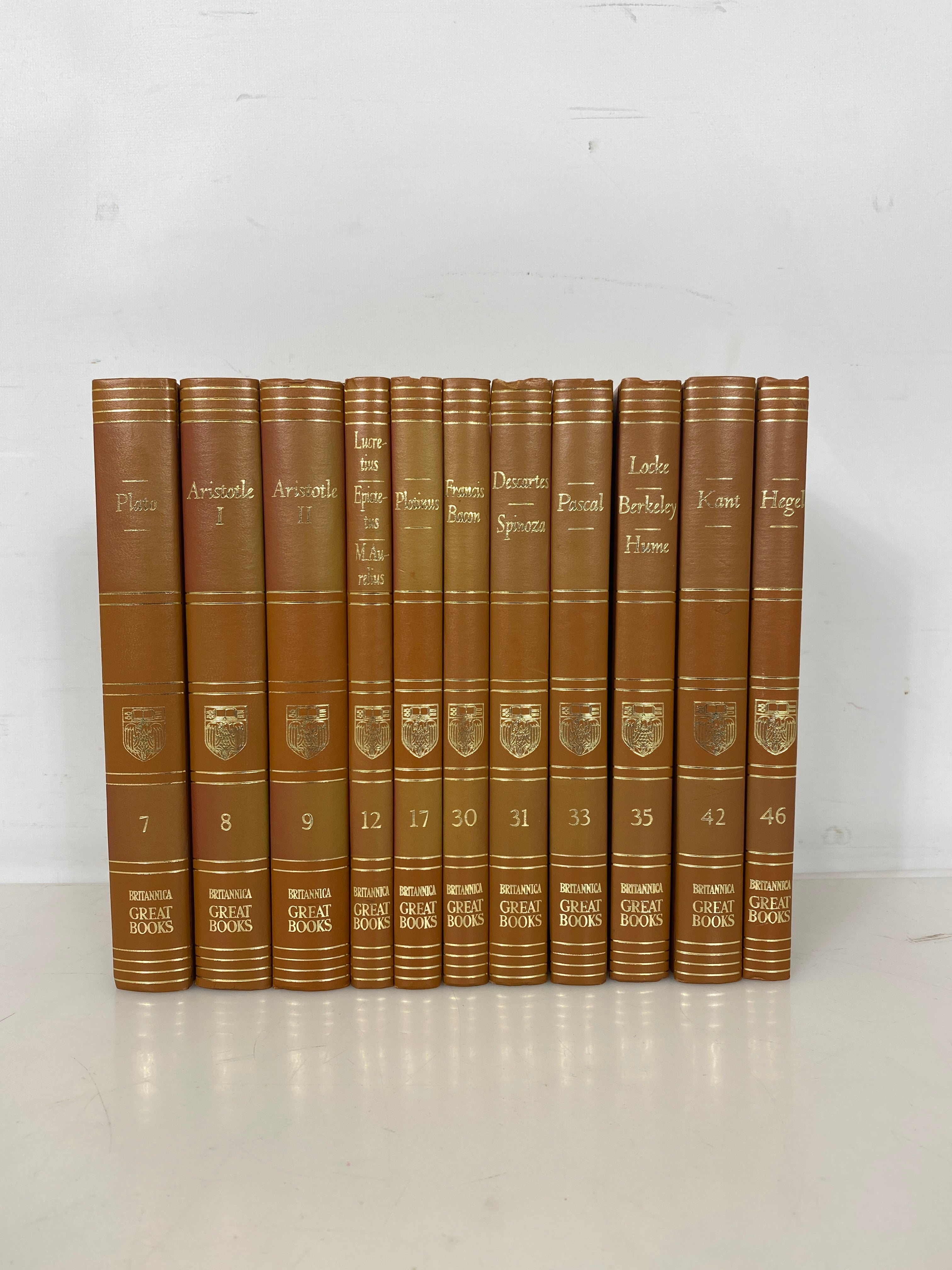 Lot of 11 Britannica Great Books of the Western World 1952 HC