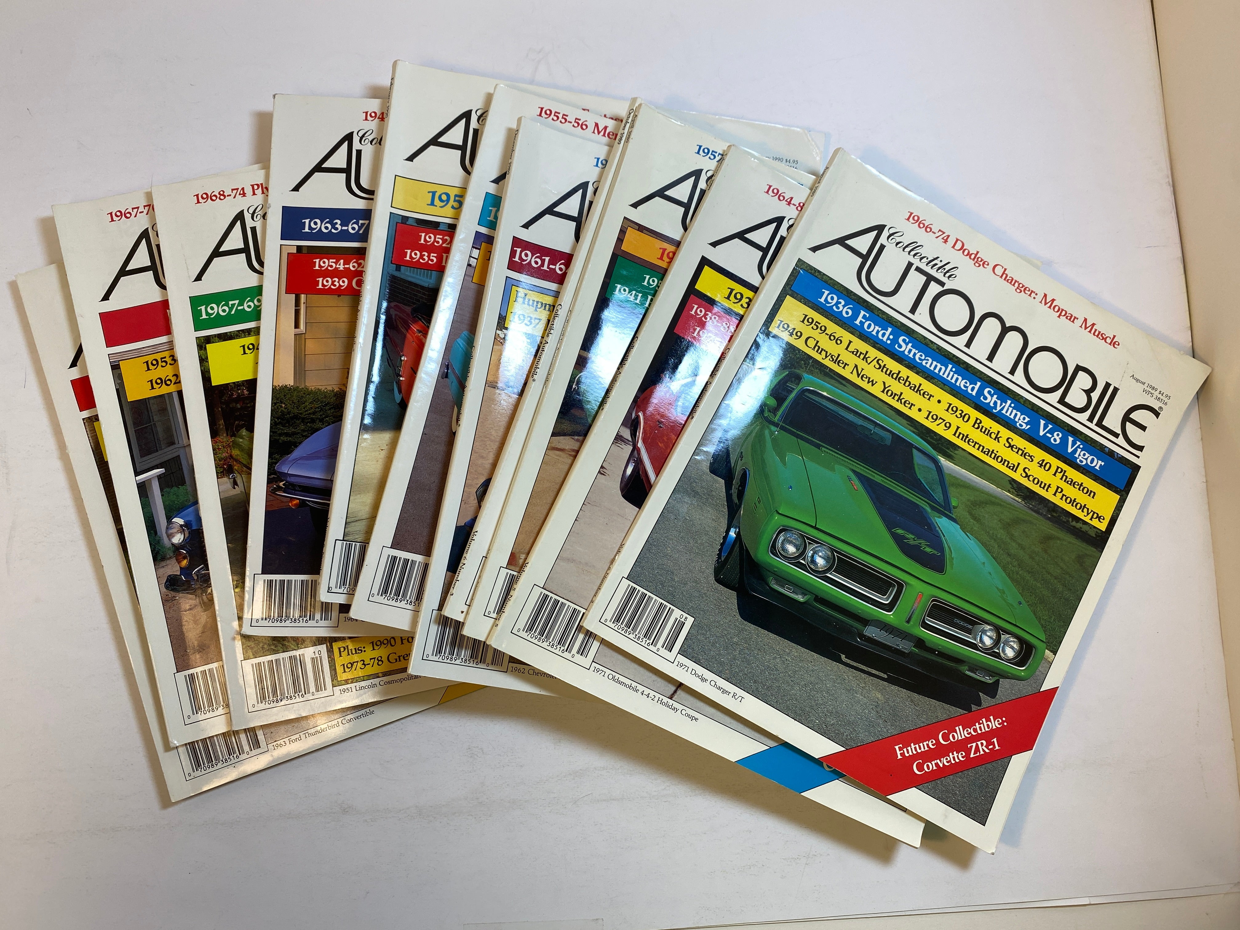 Lot of 11 Collectible Automobile Magazines 1989-1990
