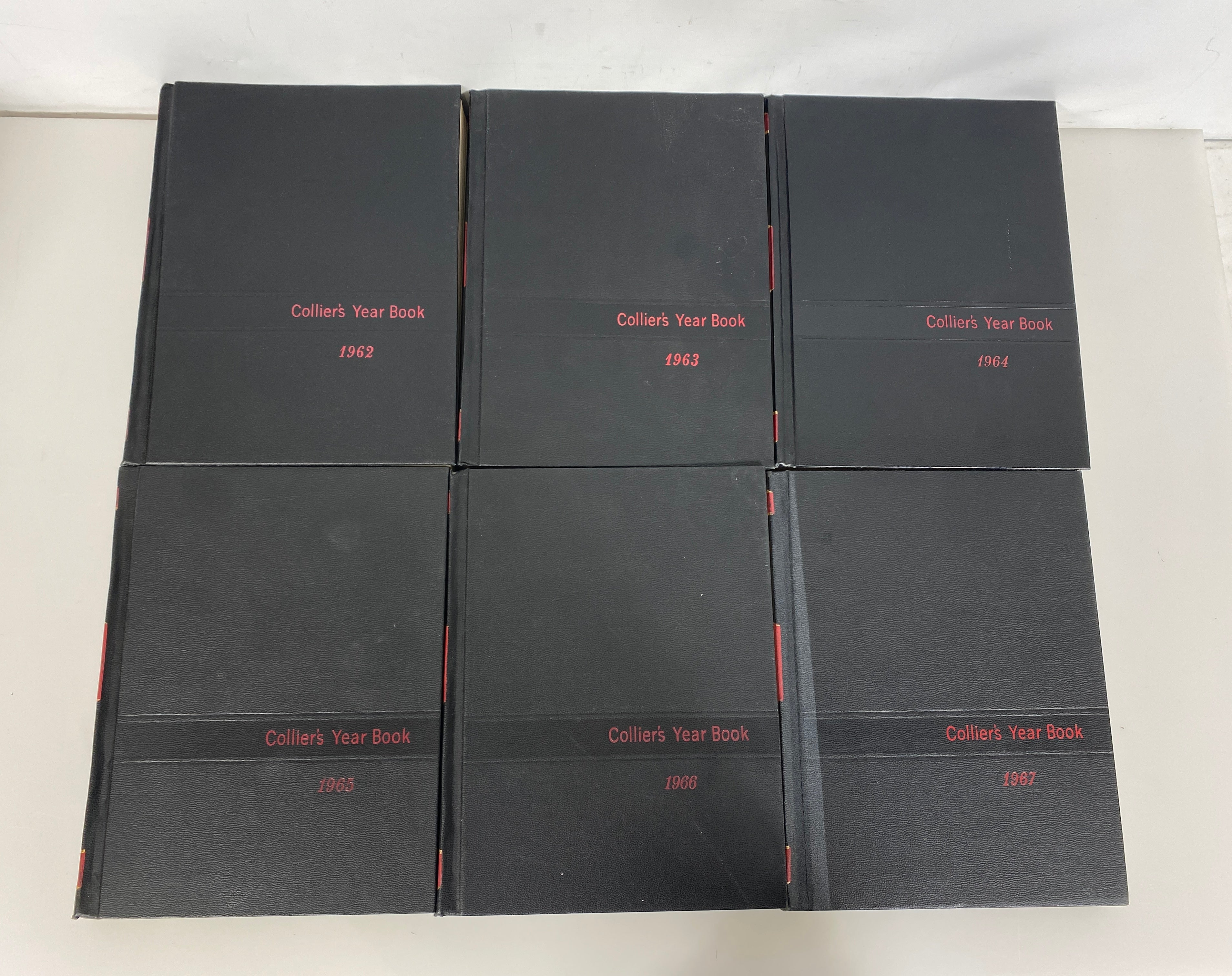 Lot of 11 Collier's Encyclopedia Year Books 1962-1973 Vintage HC